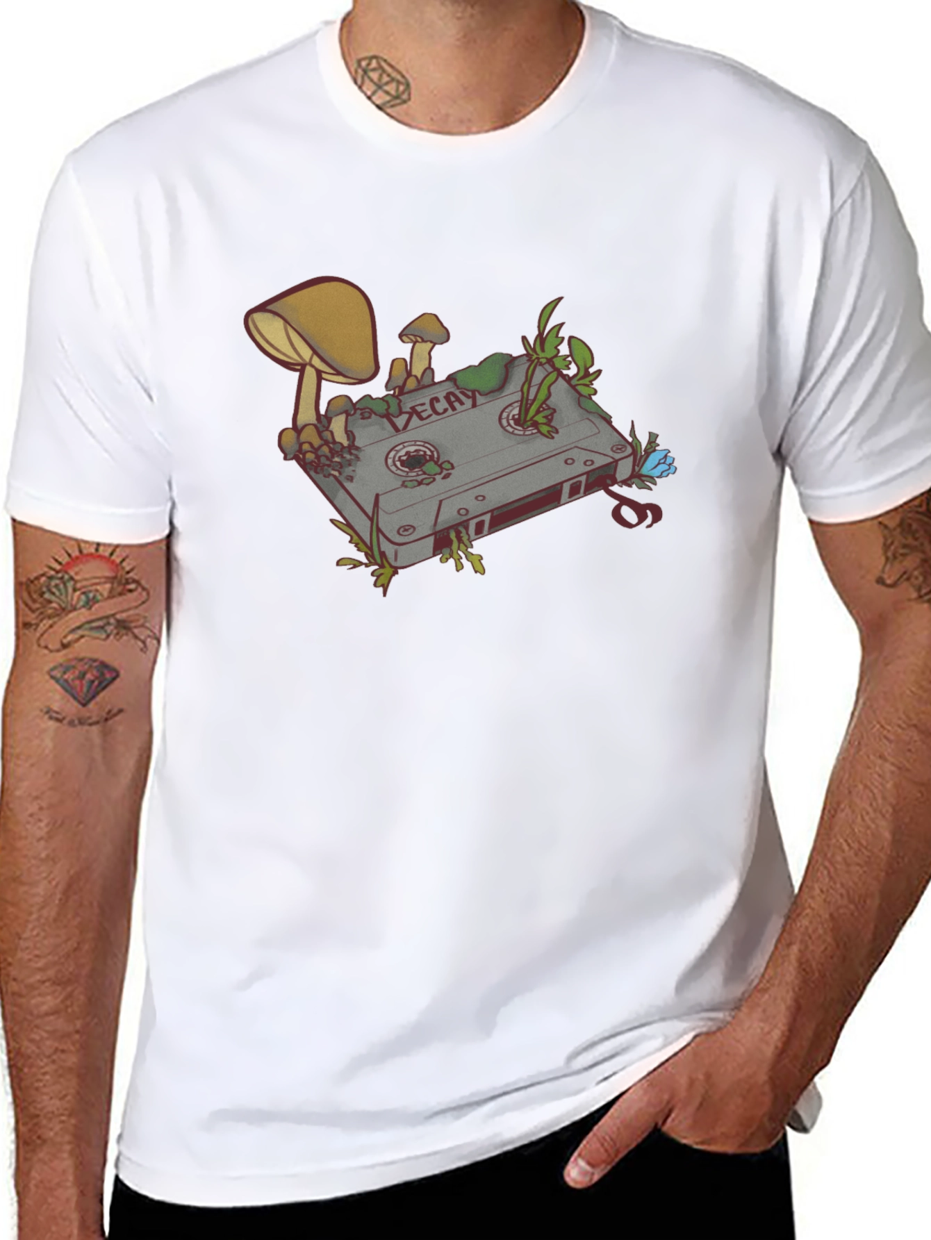 Decay Cassette Tape Graphic Tee - Black