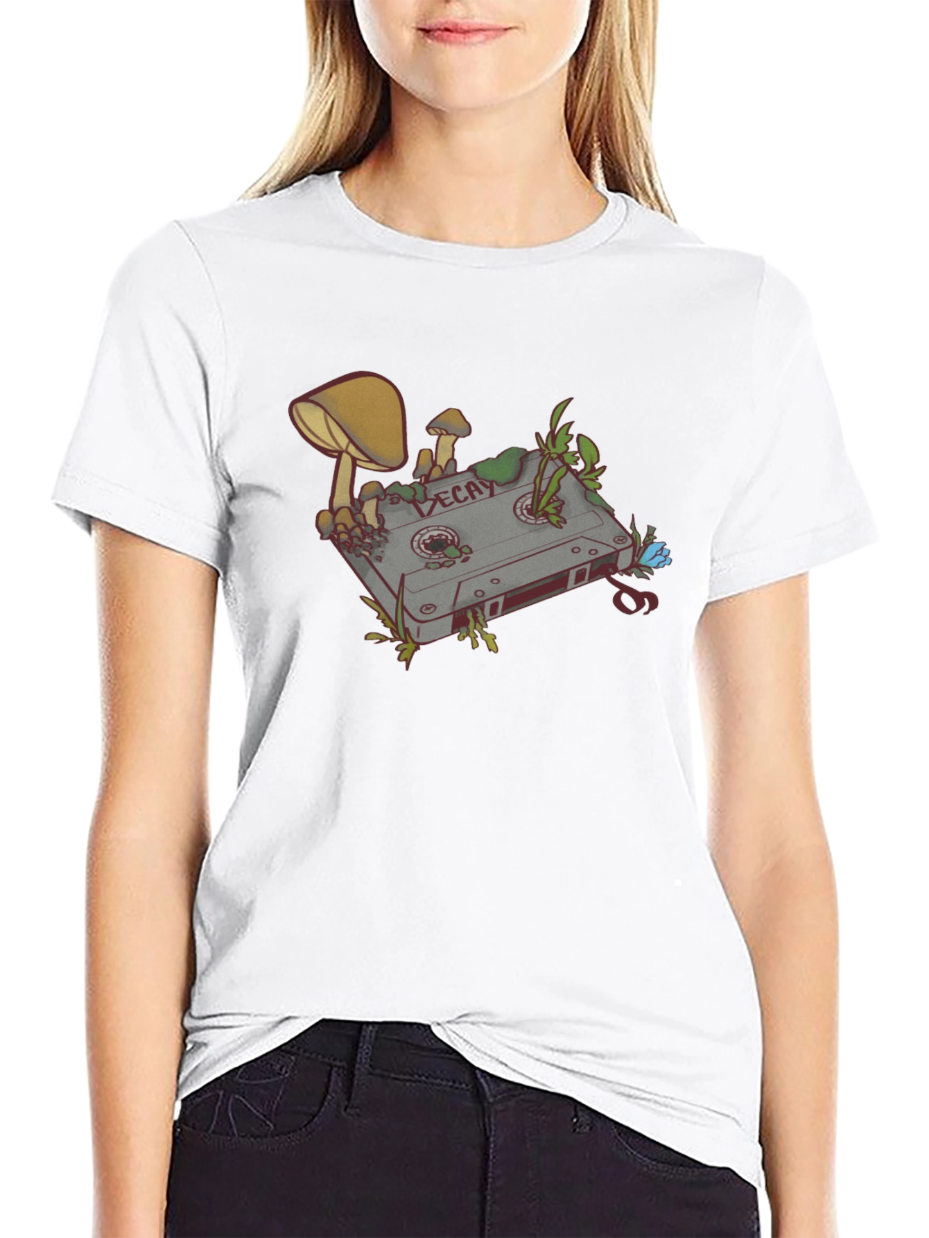 Decay Cassette Tape Graphic Tee - Black