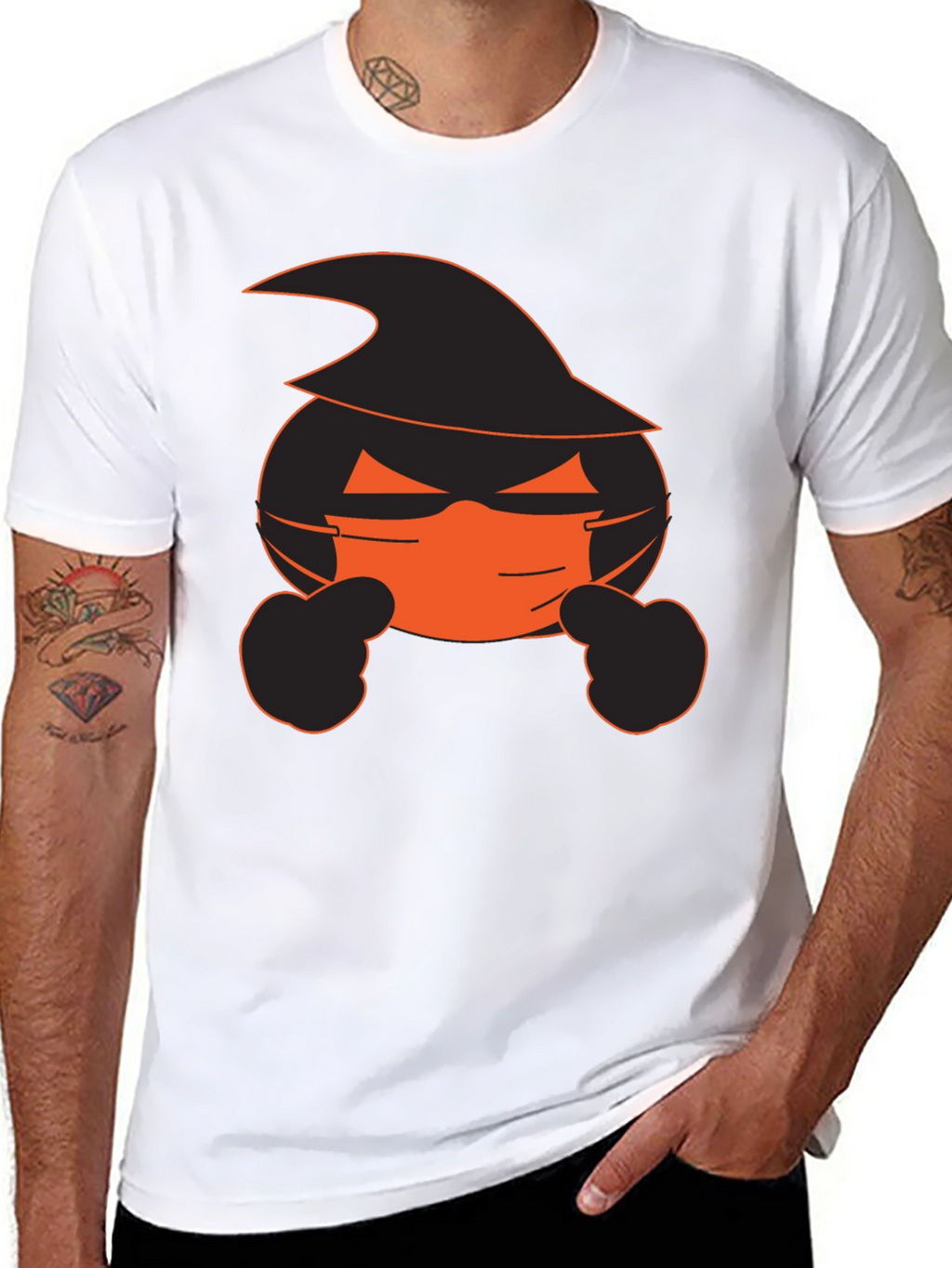 Halloween Emoji Mask T-Shirt