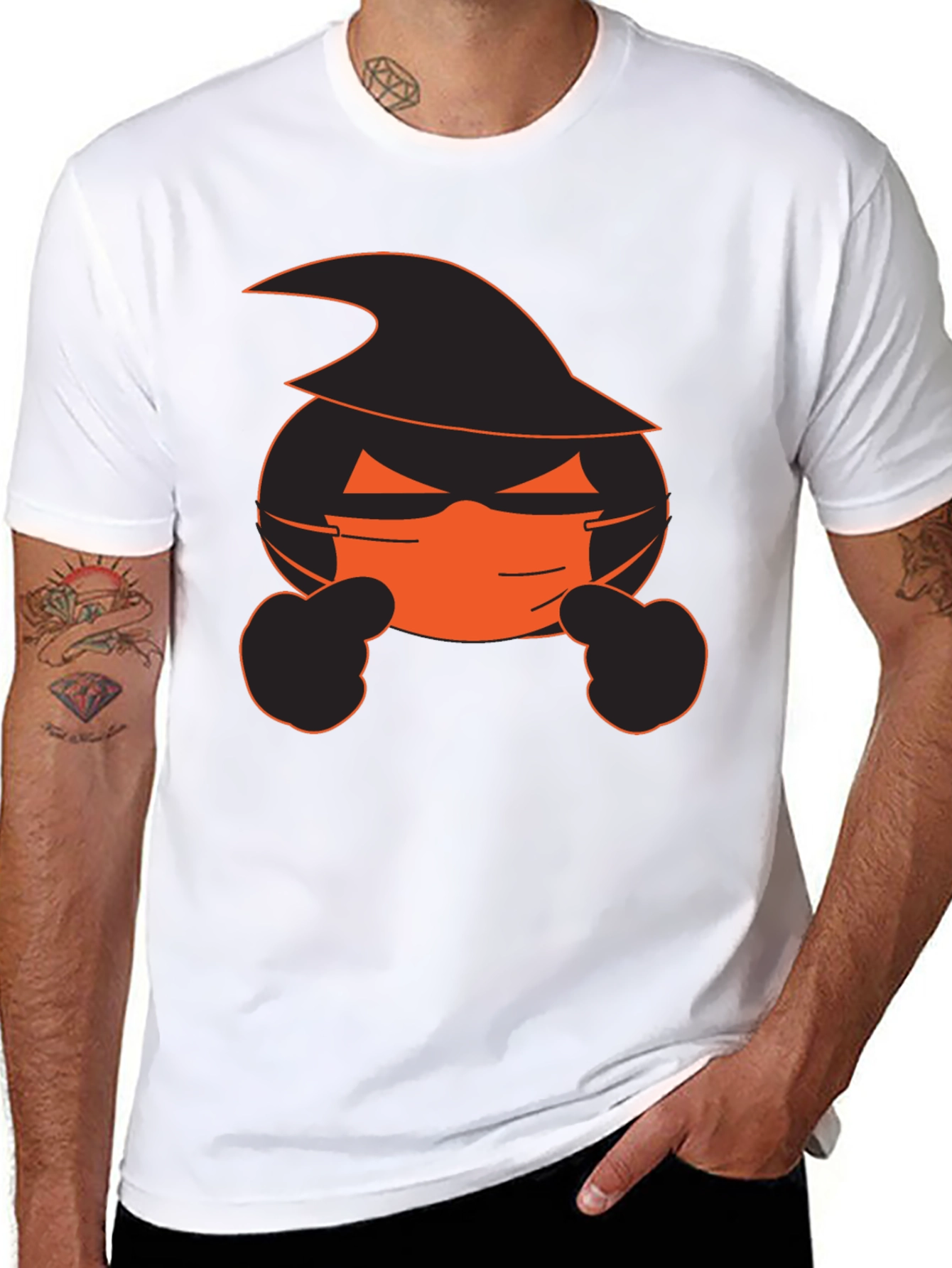 Halloween Emoji Mask T-Shirt