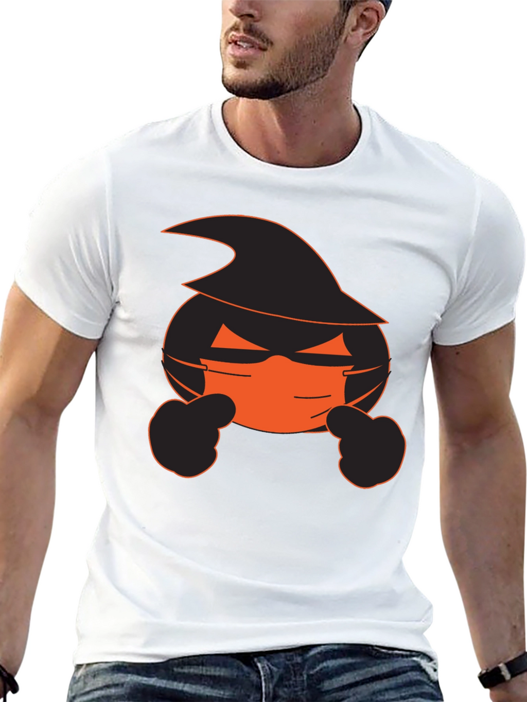 Halloween Emoji Mask T-Shirt