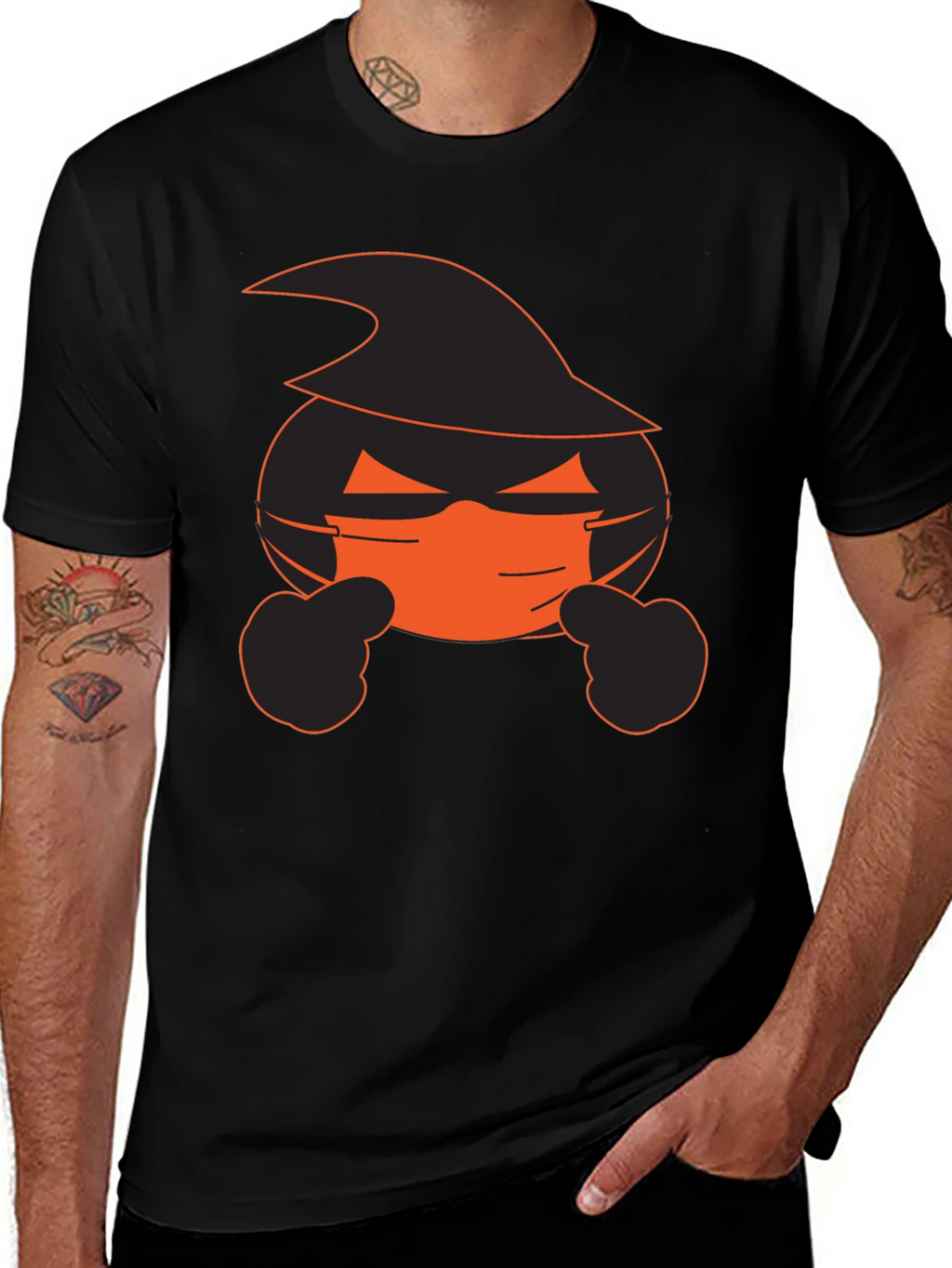 Halloween Emoji Mask T-Shirt