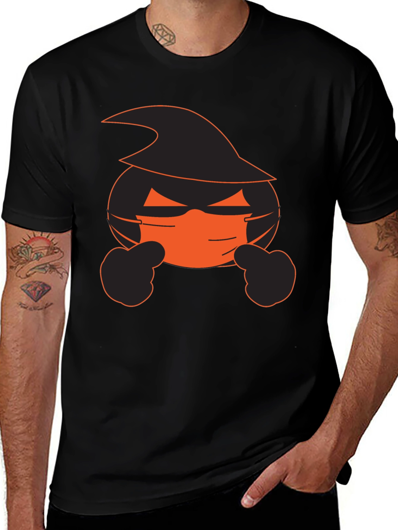 Halloween Emoji Mask T-Shirt