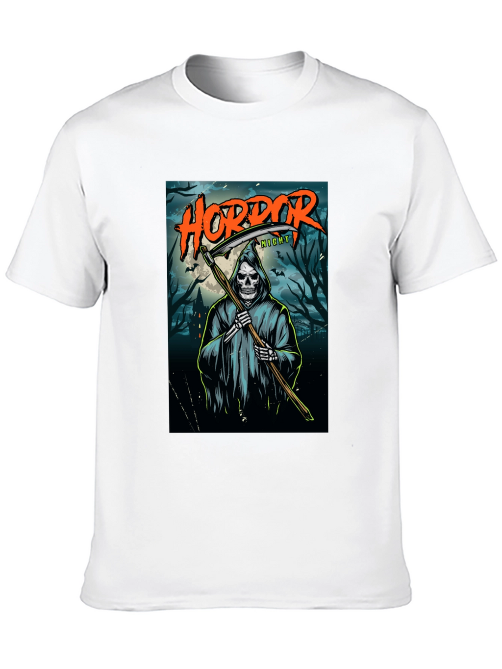 Horror Night Grim Reaper Graphic T-Shirt