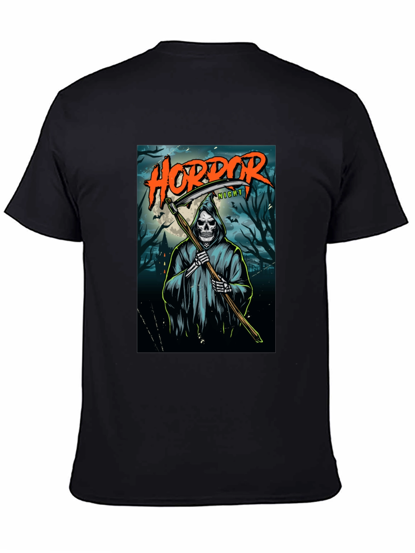 Horror Night Grim Reaper Graphic T-Shirt