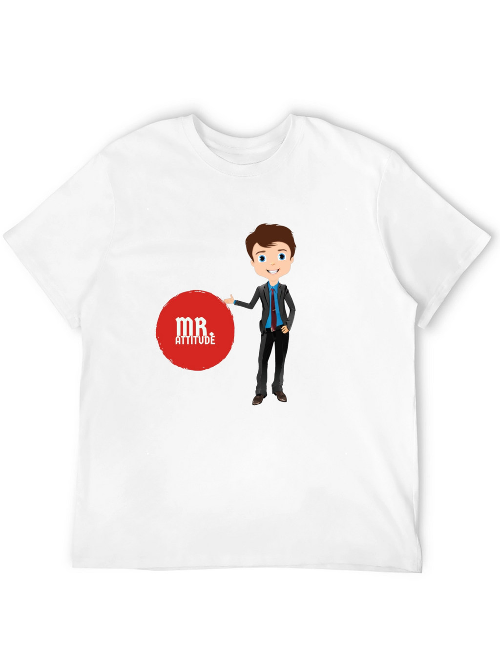 Mr. Attitude Graphic Tee - Stylish Black T-Shirt