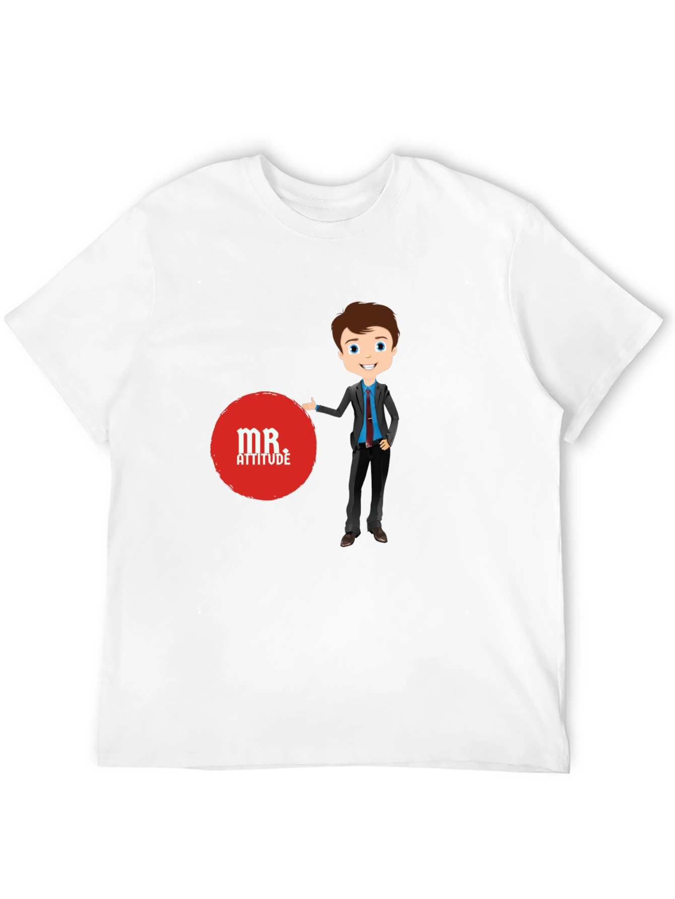 Mr. Attitude Graphic Tee - Stylish Black T-Shirt