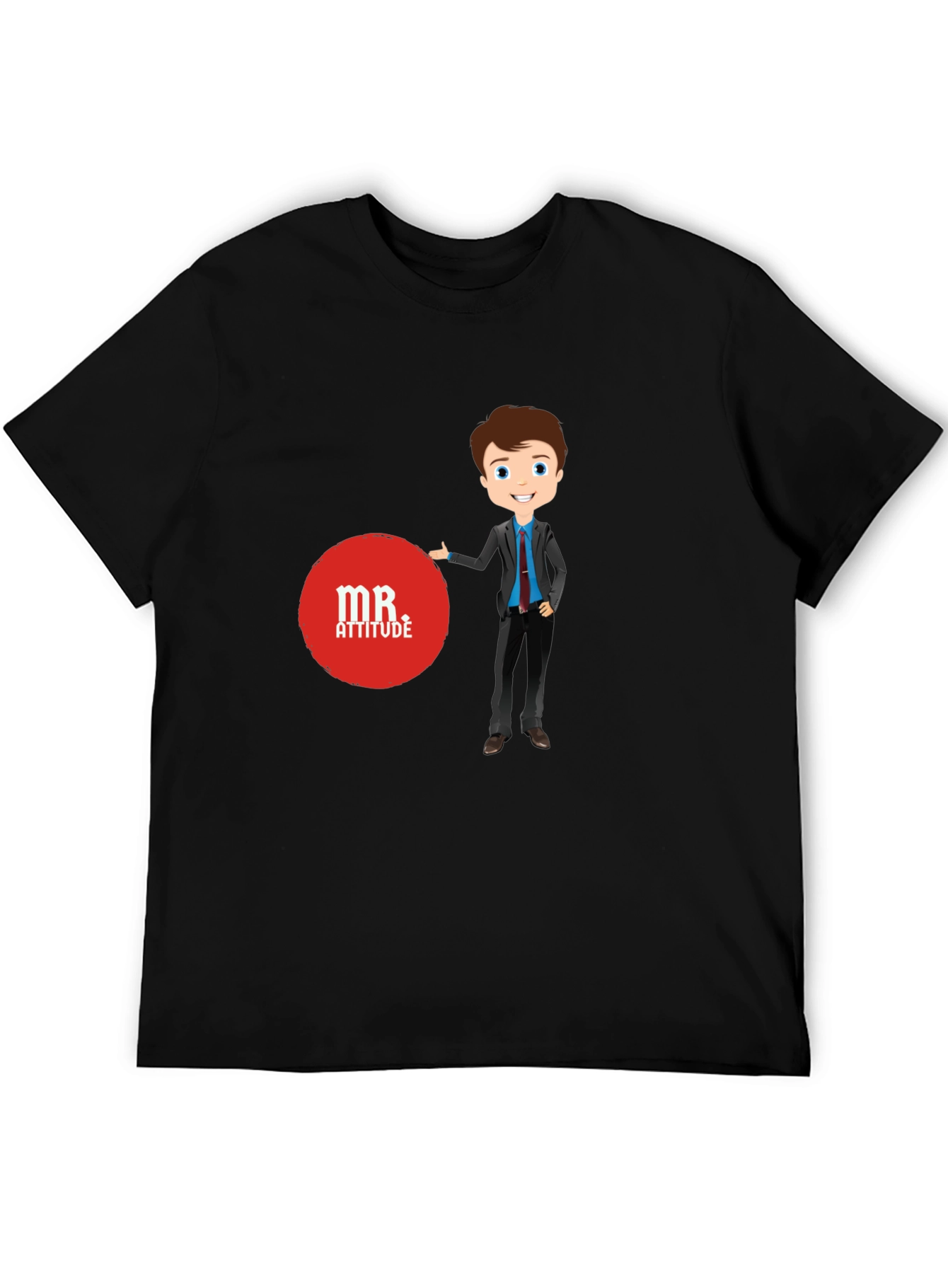 Mr. Attitude Graphic Tee - Stylish Black T-Shirt