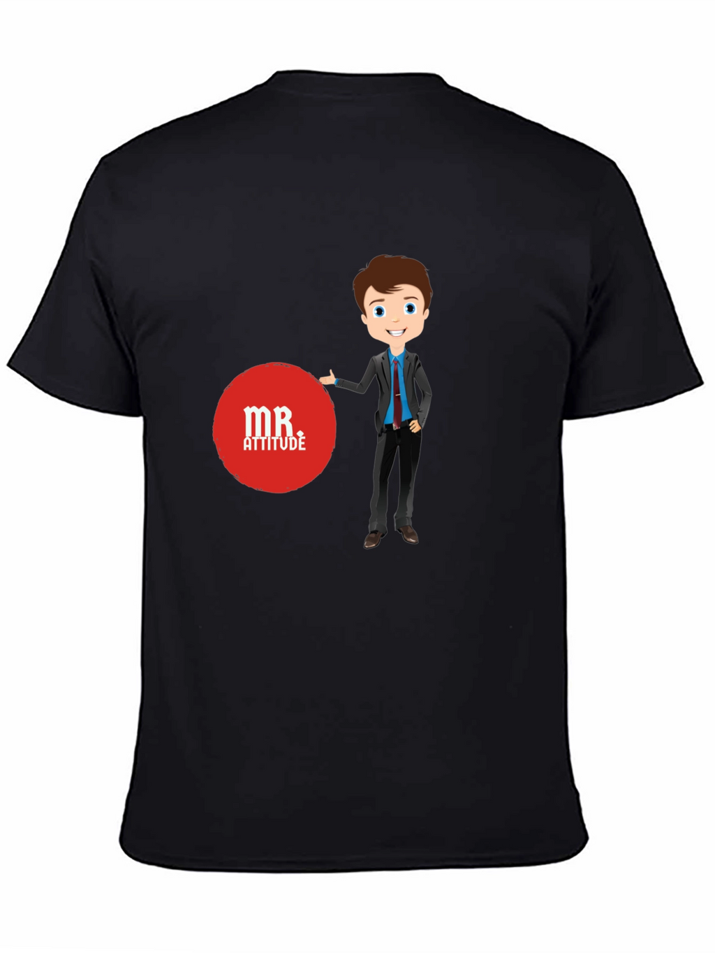 Mr. Attitude Graphic Tee - Stylish Black T-Shirt