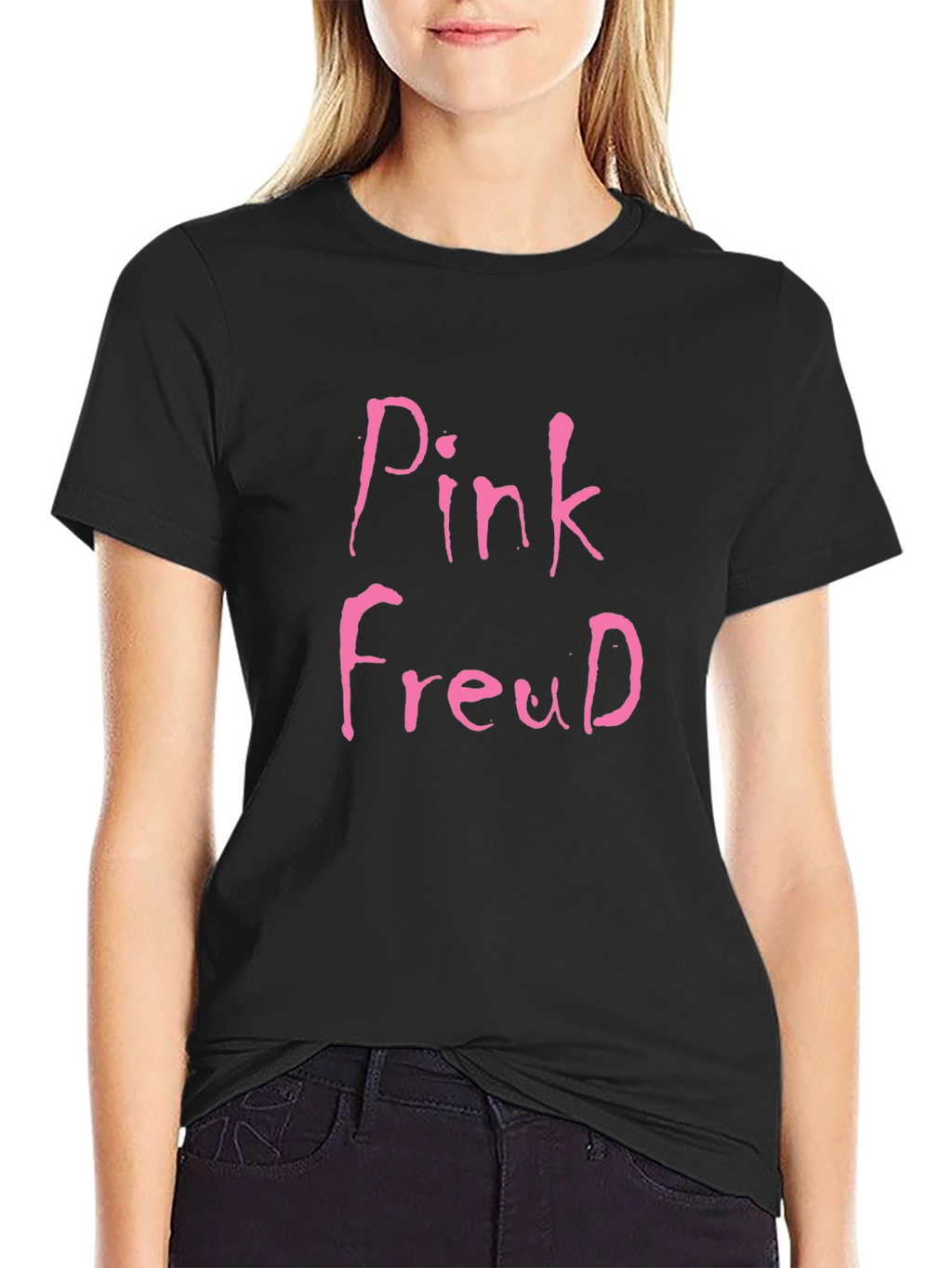Pink Freud Graphic Tee - Quirky Unisex T-Shirt