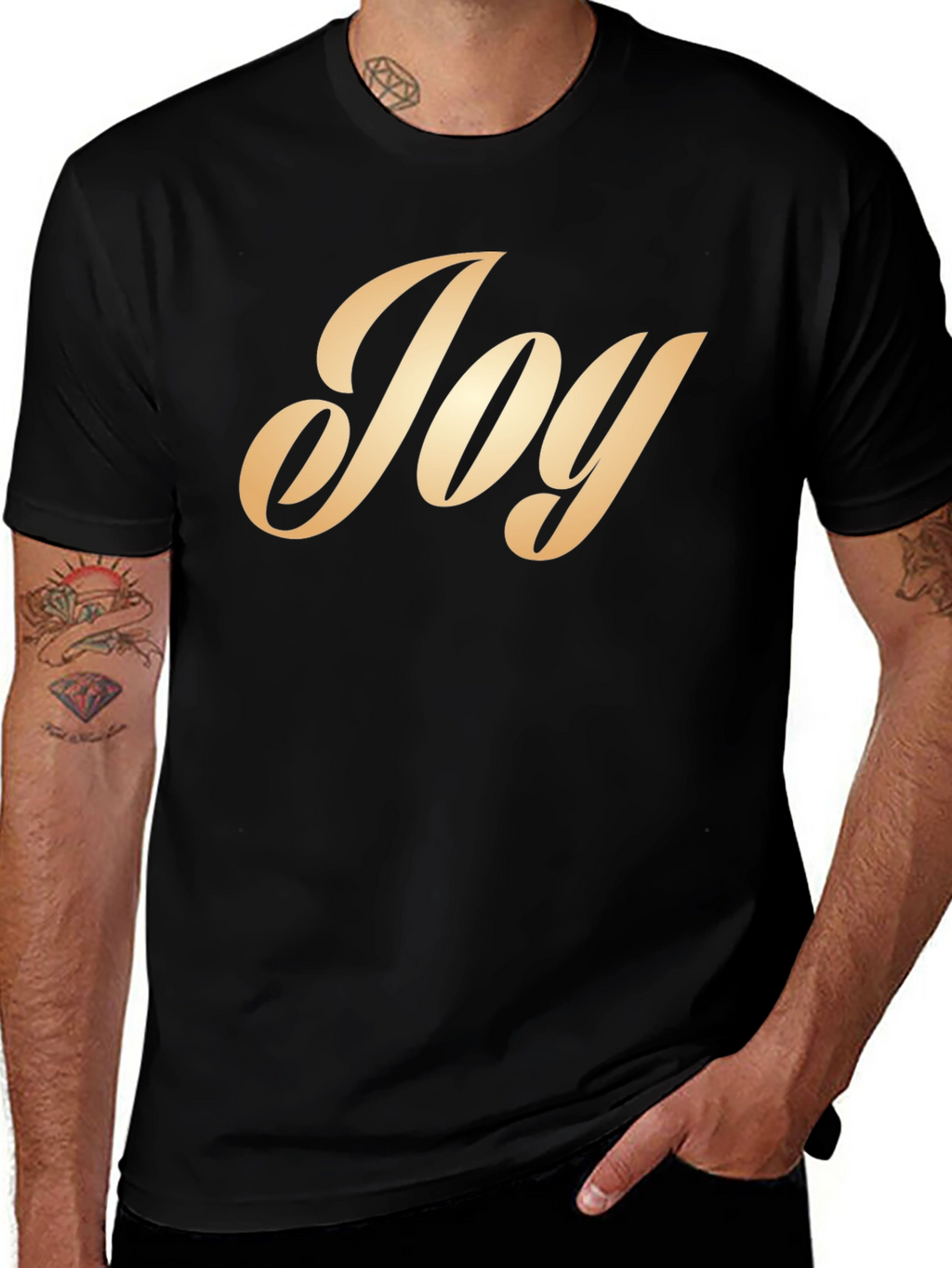 Joy T-Shirt - Stylish Word Graphic Tee