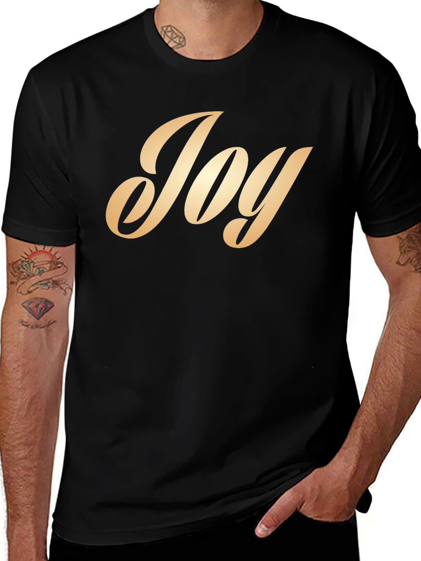 Joy T-Shirt - Stylish Word Graphic Tee