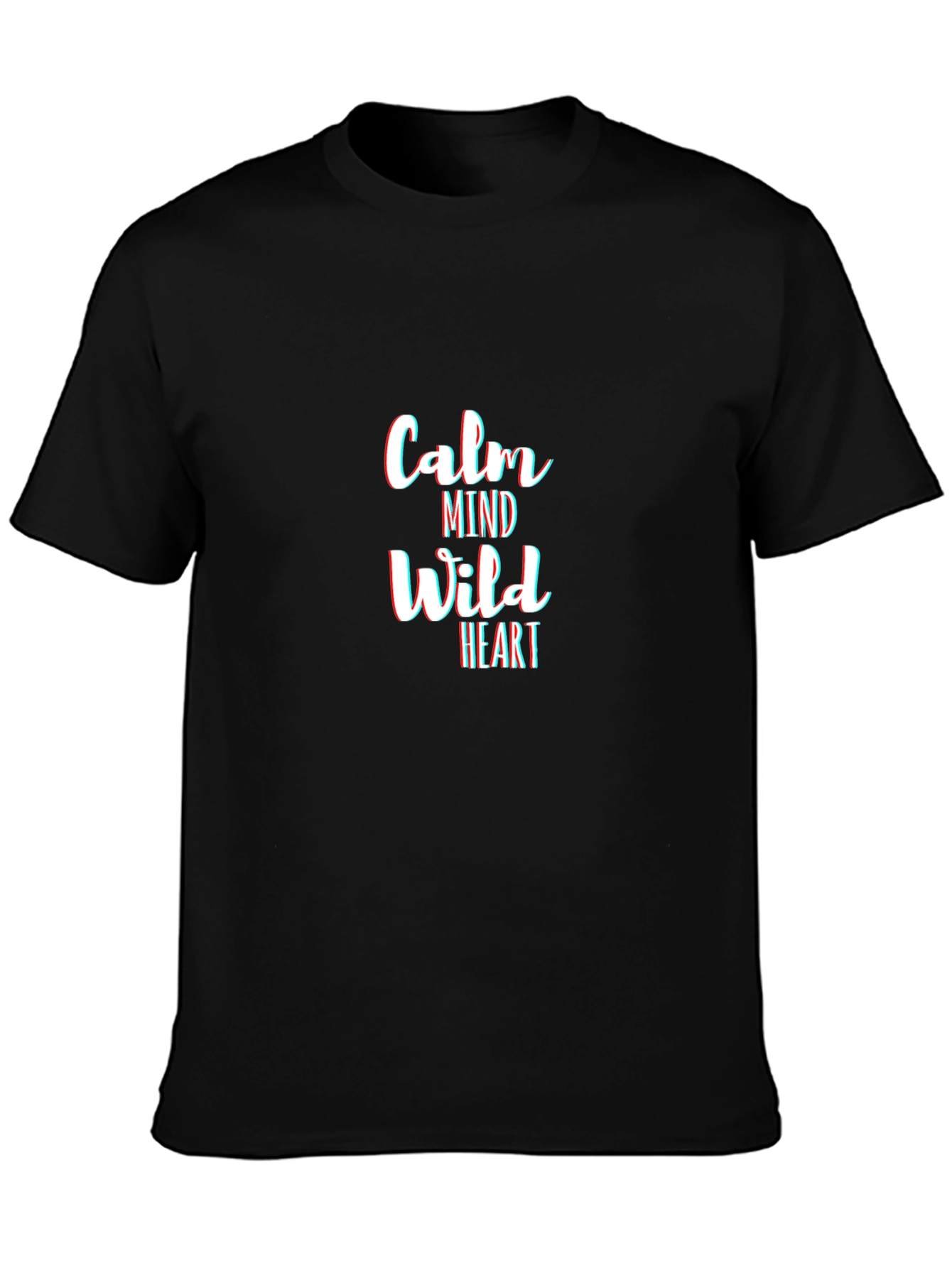 Calm Mind Wild Heart Black Graphic Tee