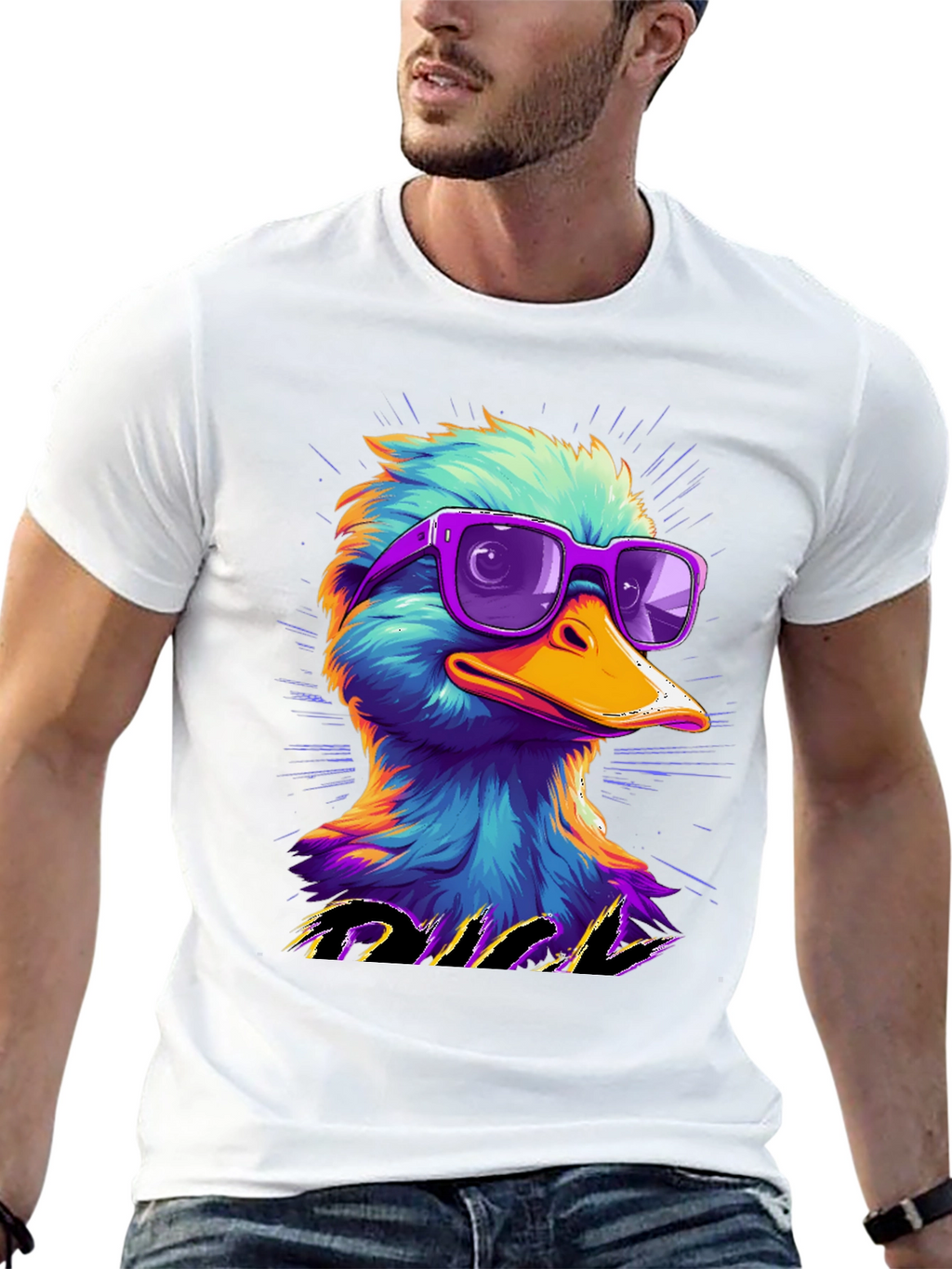 Cool Duck Graphic Tee - Retro Style