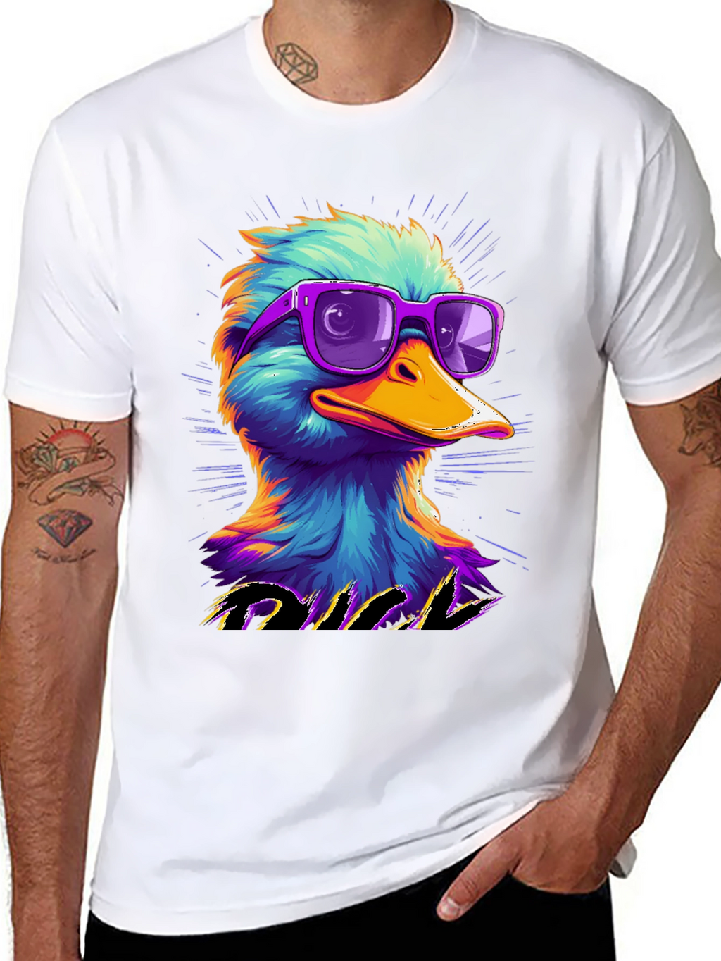Cool Duck Graphic Tee - Retro Style