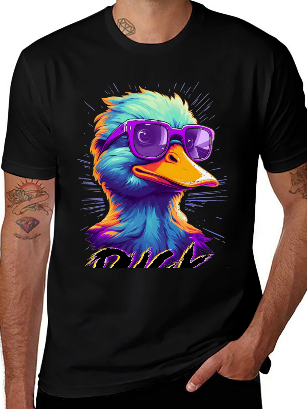 Cool Duck Graphic Tee - Retro Style