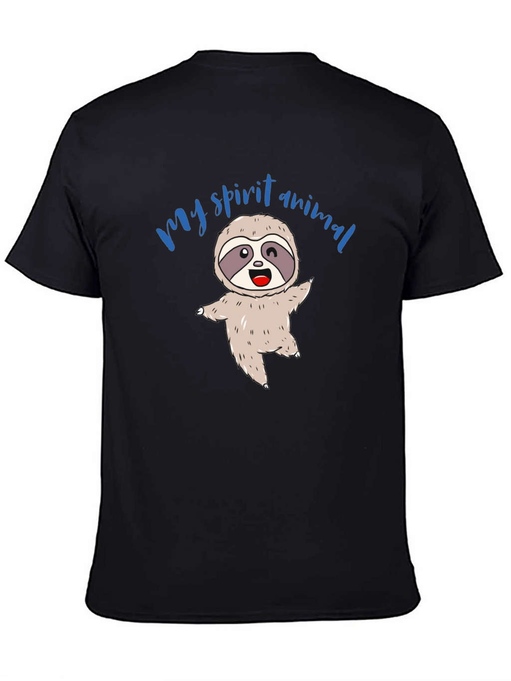 My Spirit Animal Sloth T-Shirt - Unisex Black Tee