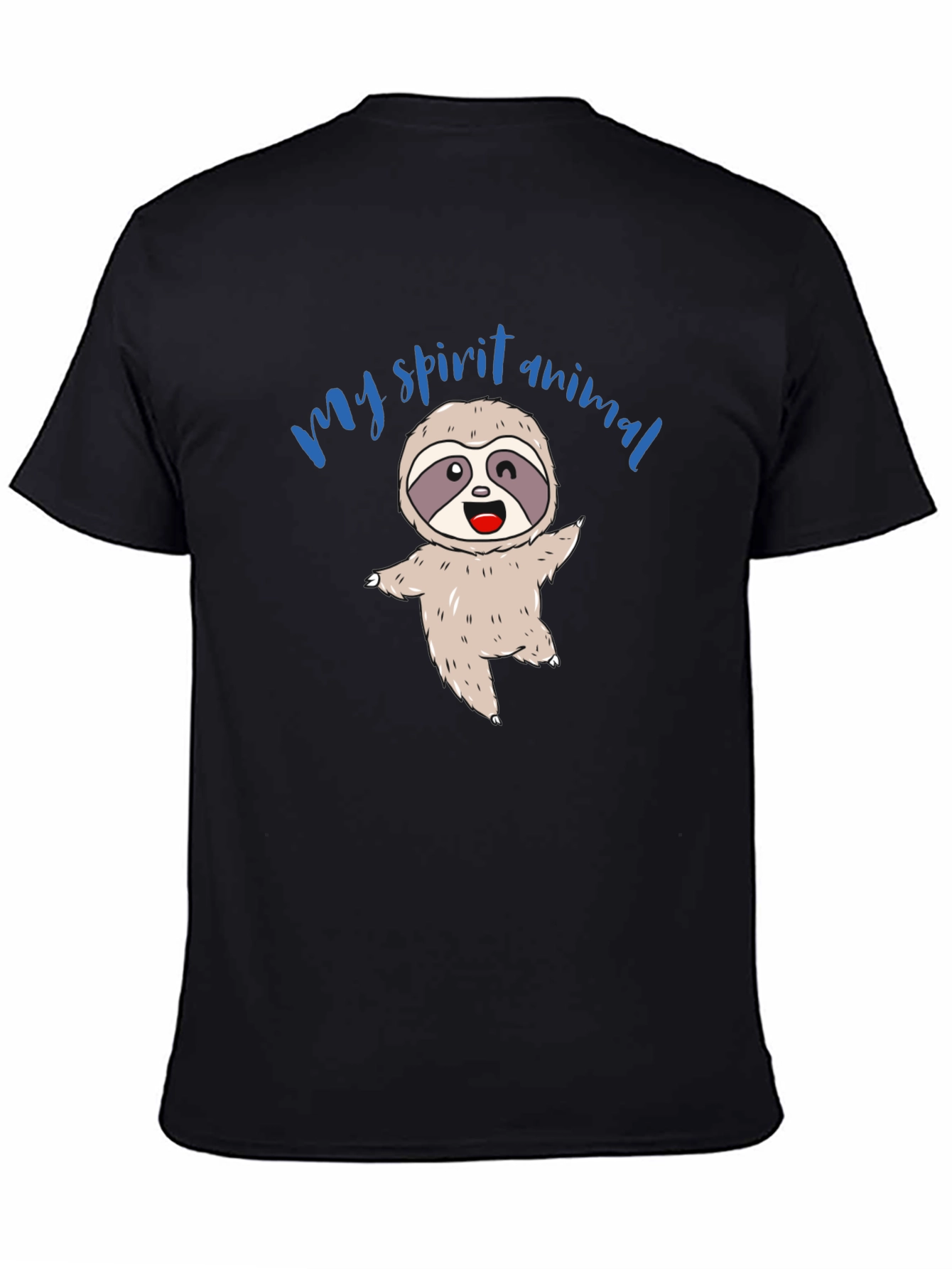 My Spirit Animal Sloth T-Shirt - Unisex Black Tee