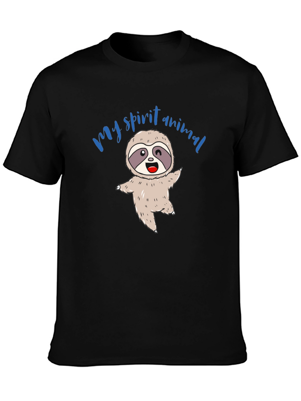 My Spirit Animal Sloth T-Shirt - Unisex Black Tee