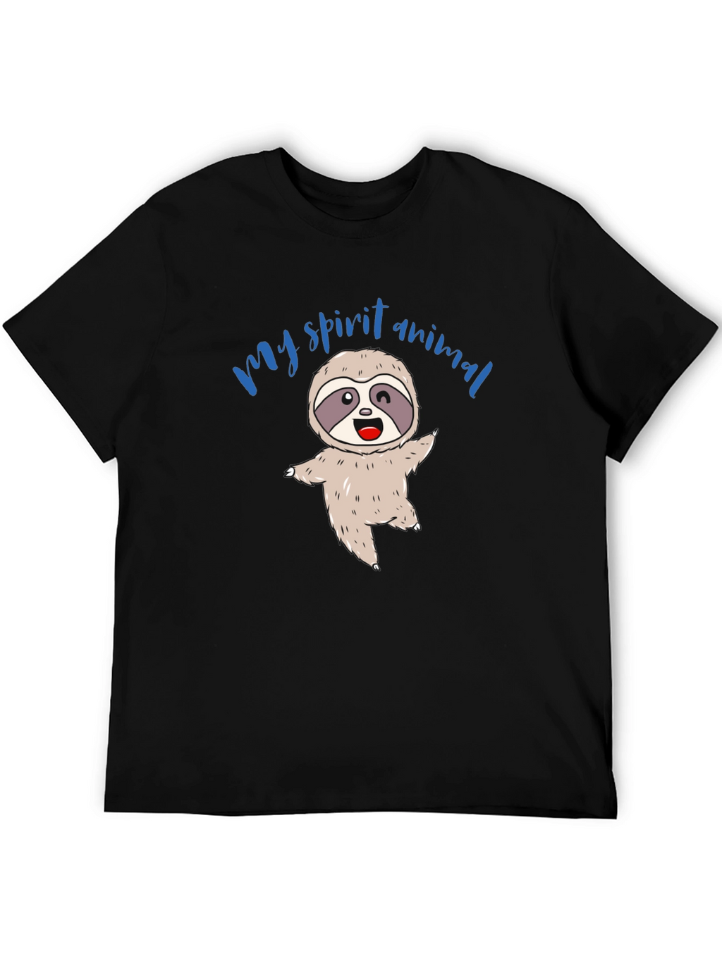 My Spirit Animal Sloth T-Shirt - Unisex Black Tee