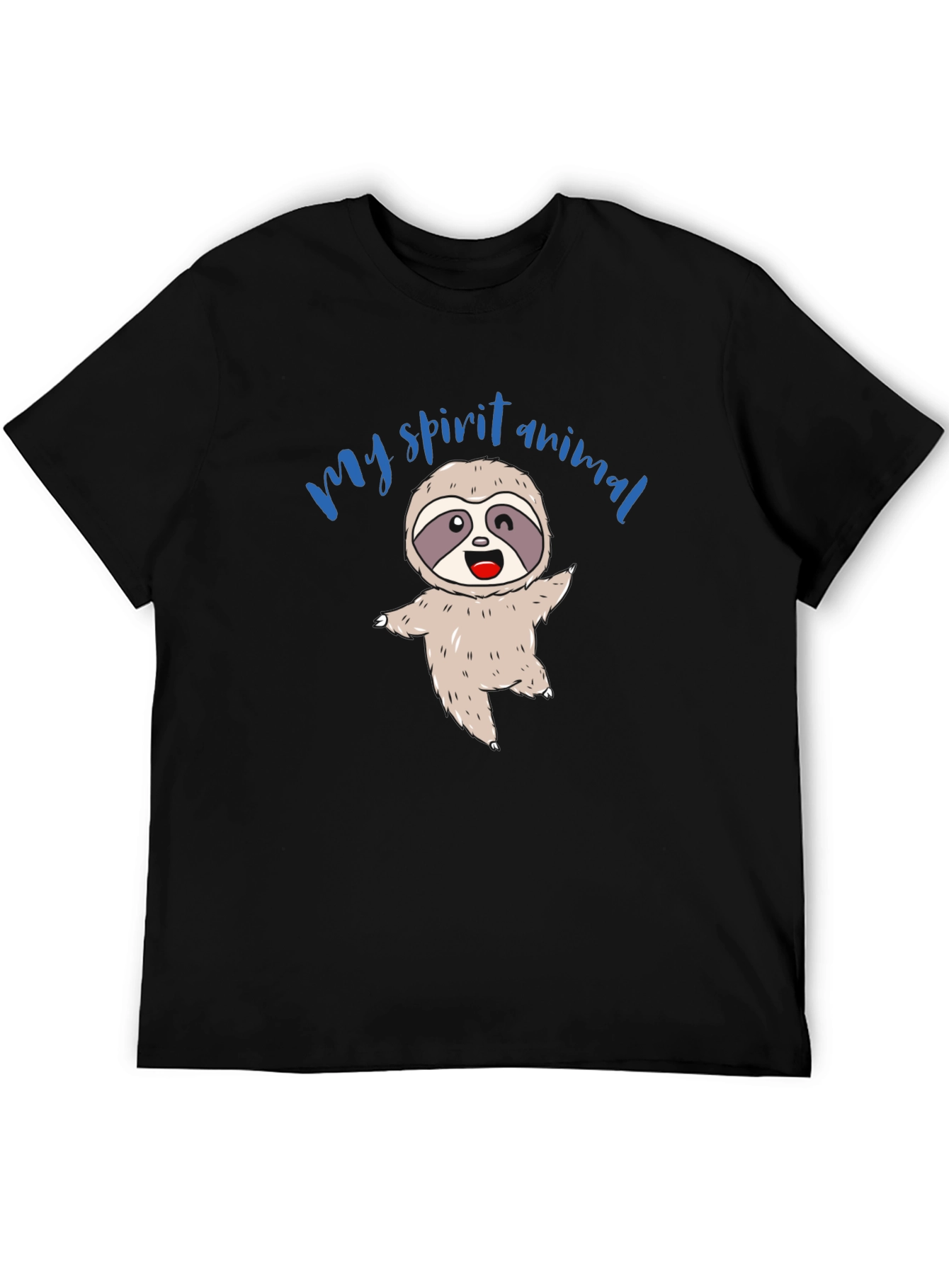 My Spirit Animal Sloth T-Shirt - Unisex Black Tee