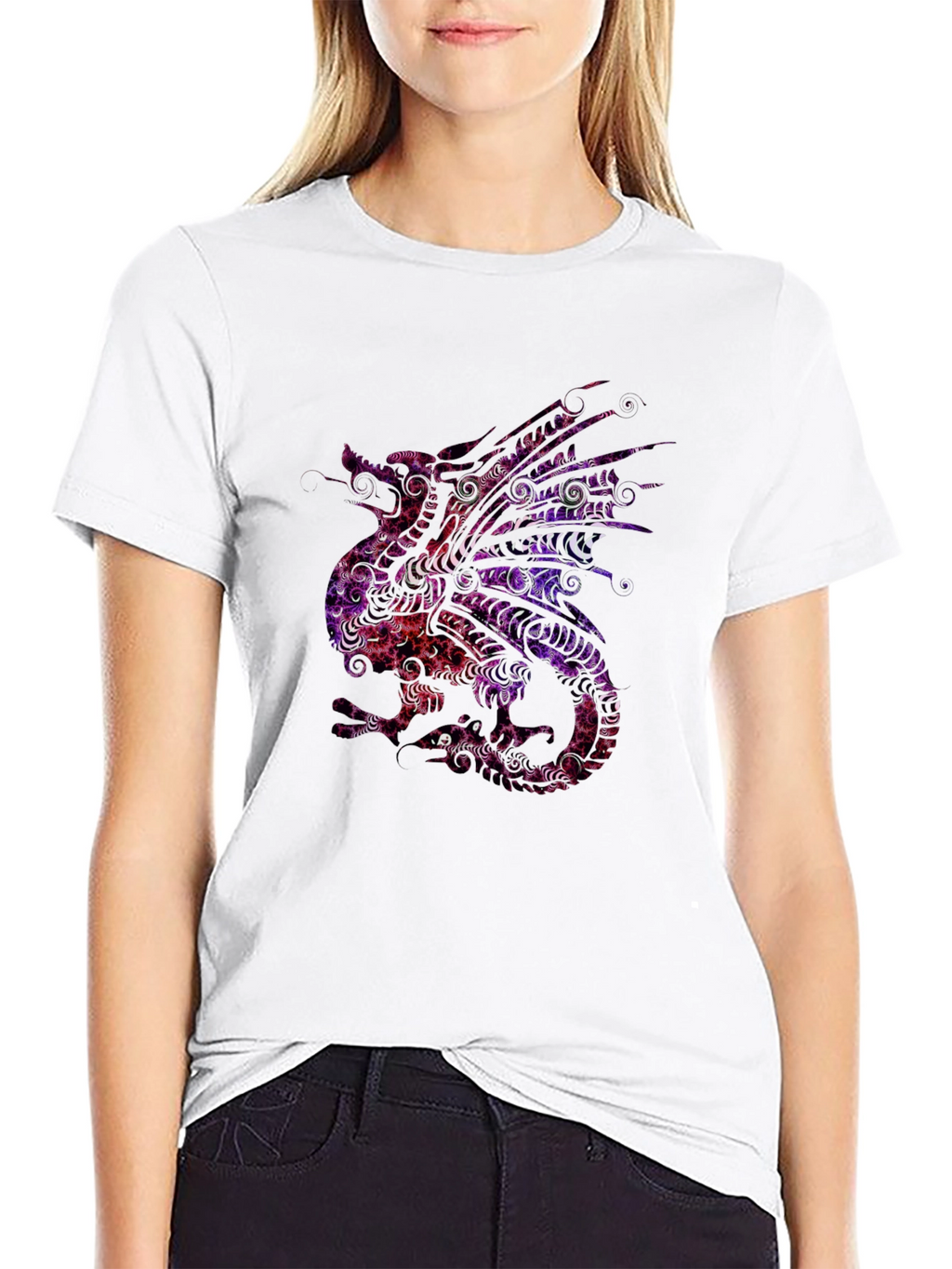 Dragon Art Tee - Unique Graphic Print T-Shirt