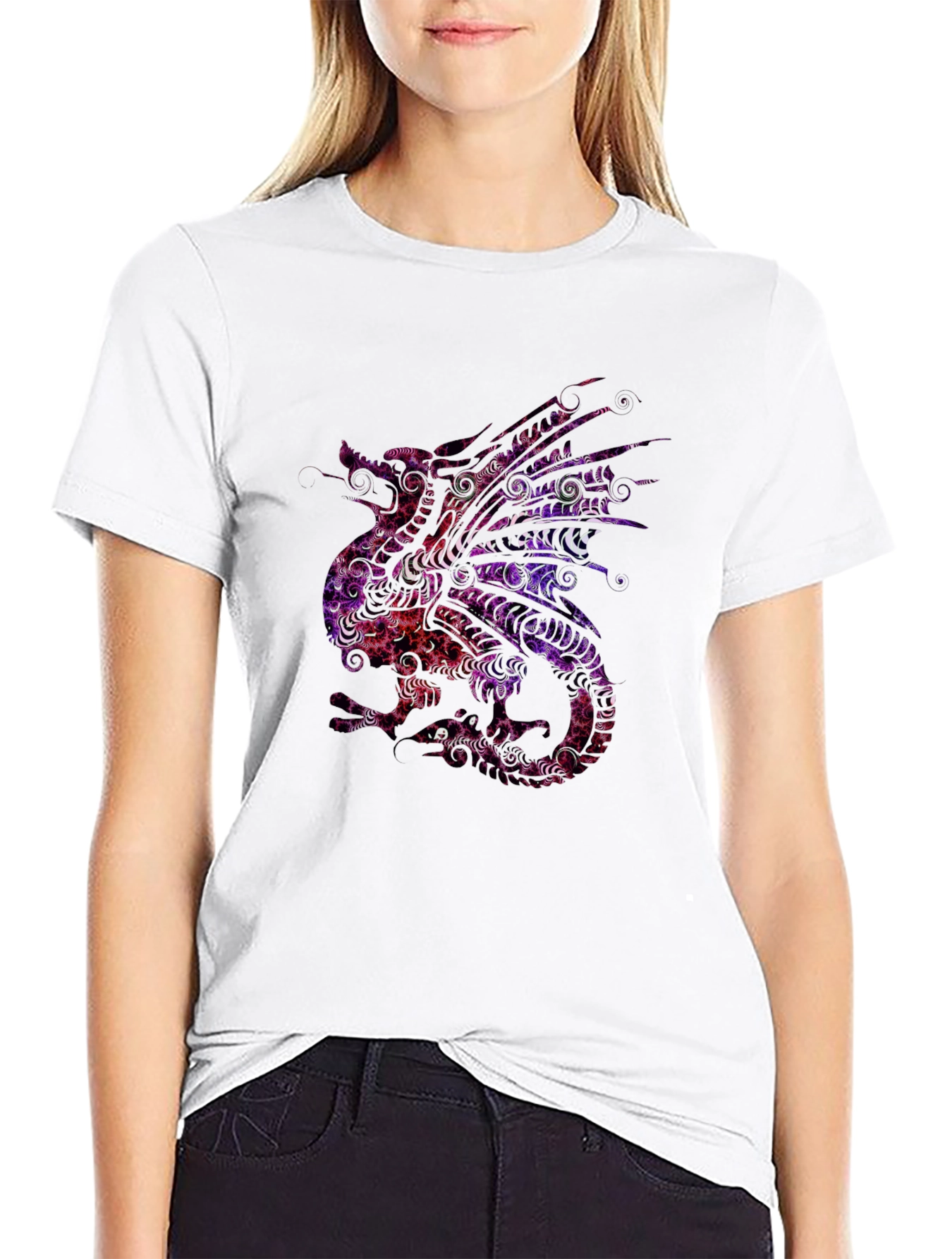 Dragon Art Tee - Unique Graphic Print T-Shirt