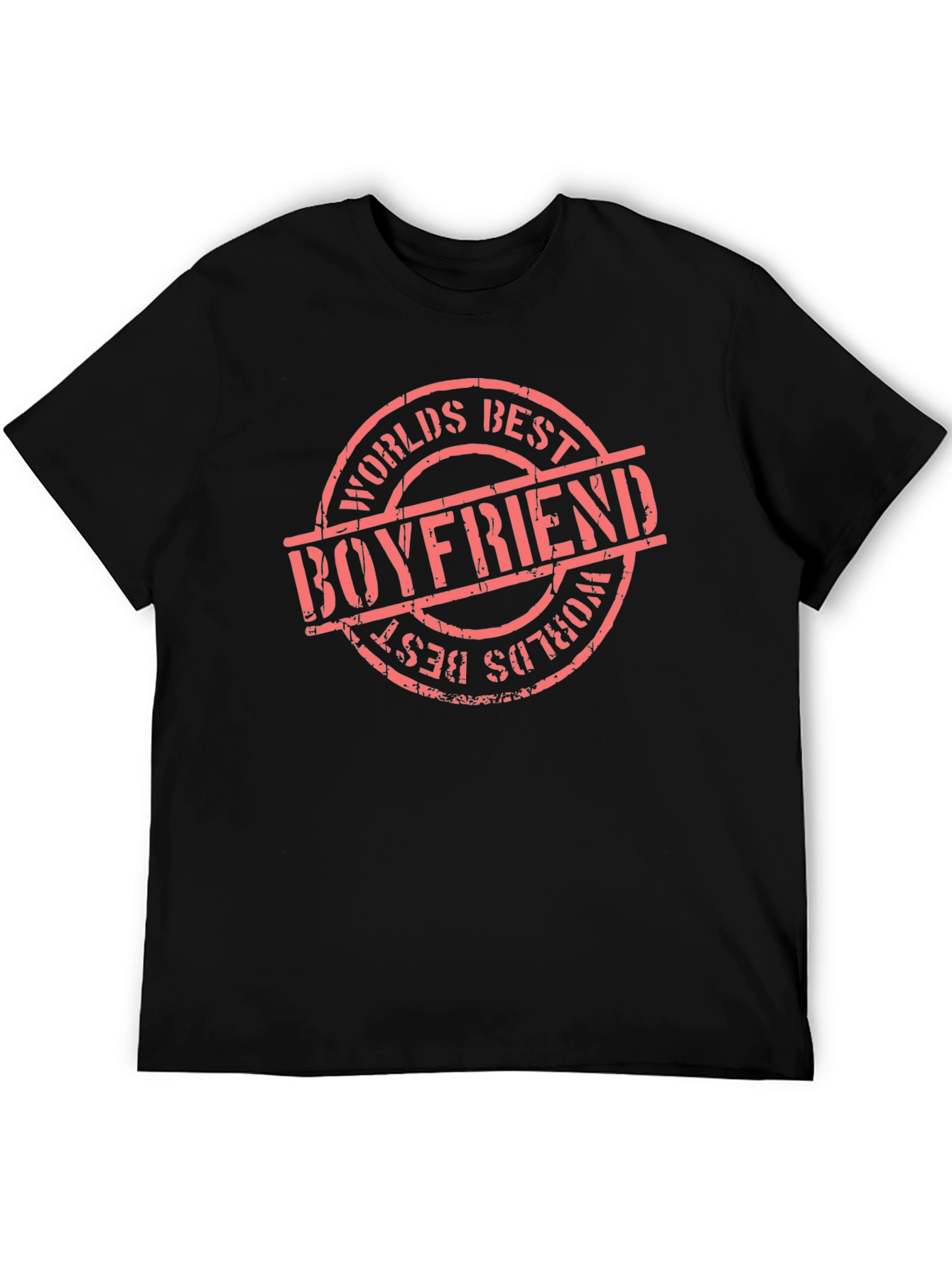 Worlds Best Boyfriend Graphic Tee - Black