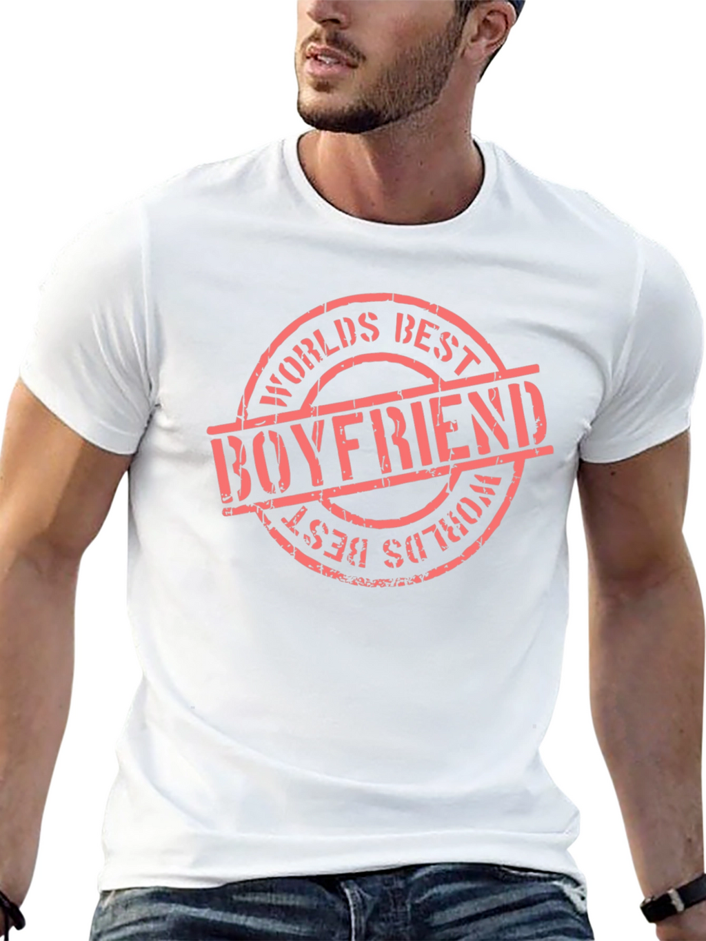 Worlds Best Boyfriend Graphic Tee - Black