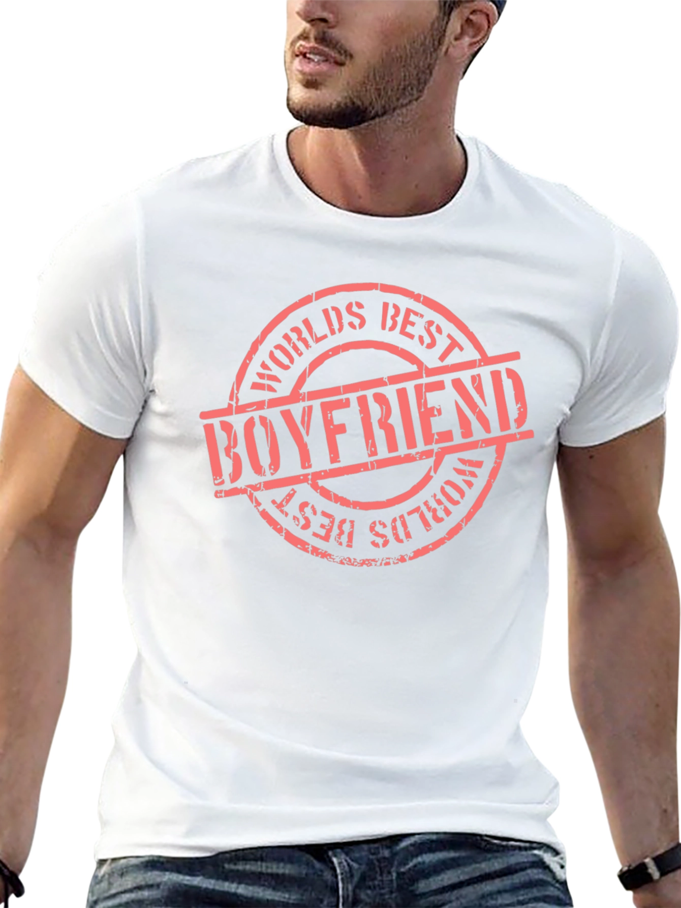 Worlds Best Boyfriend Graphic Tee - Black