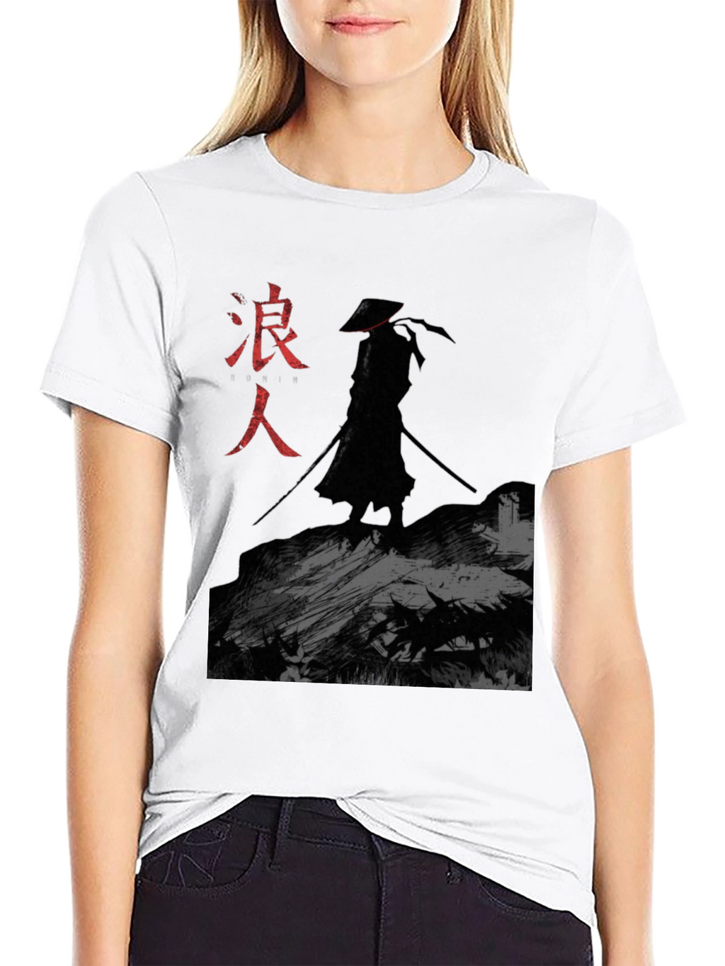Ronin Samurai Graphic T-Shirt - Black