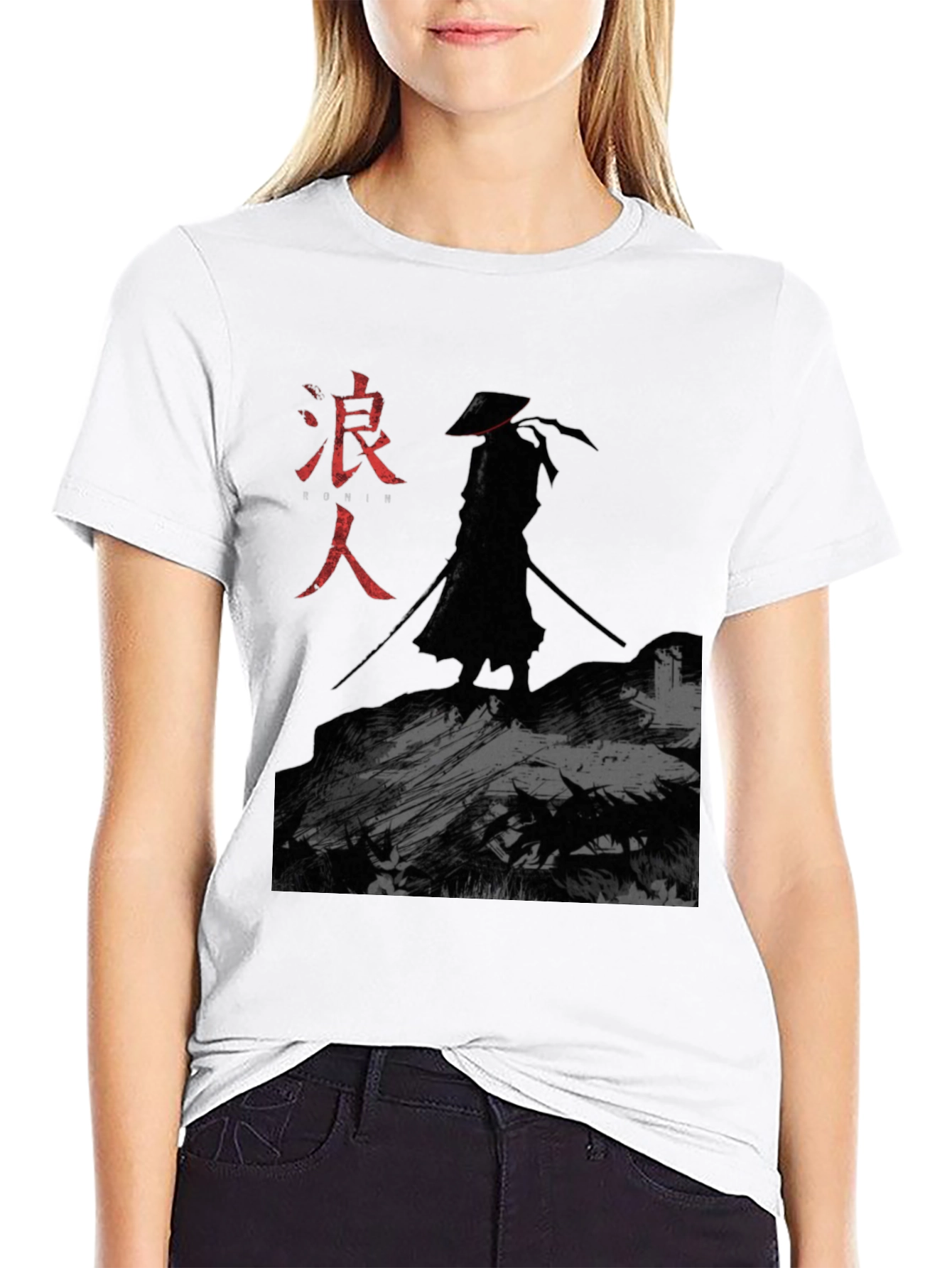 Ronin Samurai Graphic T-Shirt - Black