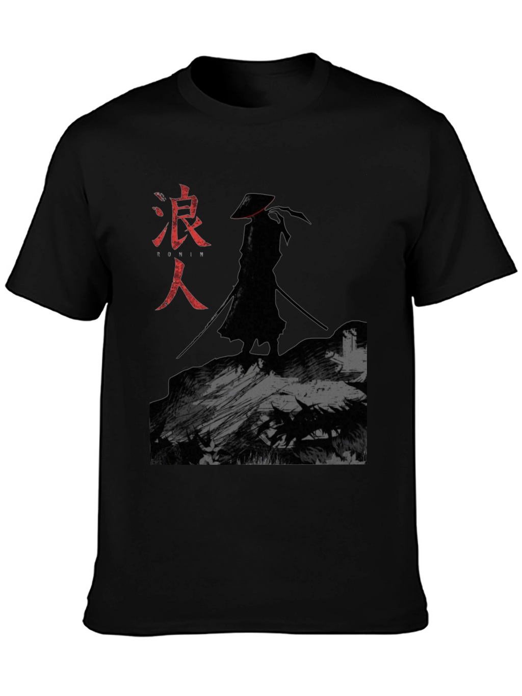 Ronin Samurai Graphic T-Shirt - Black