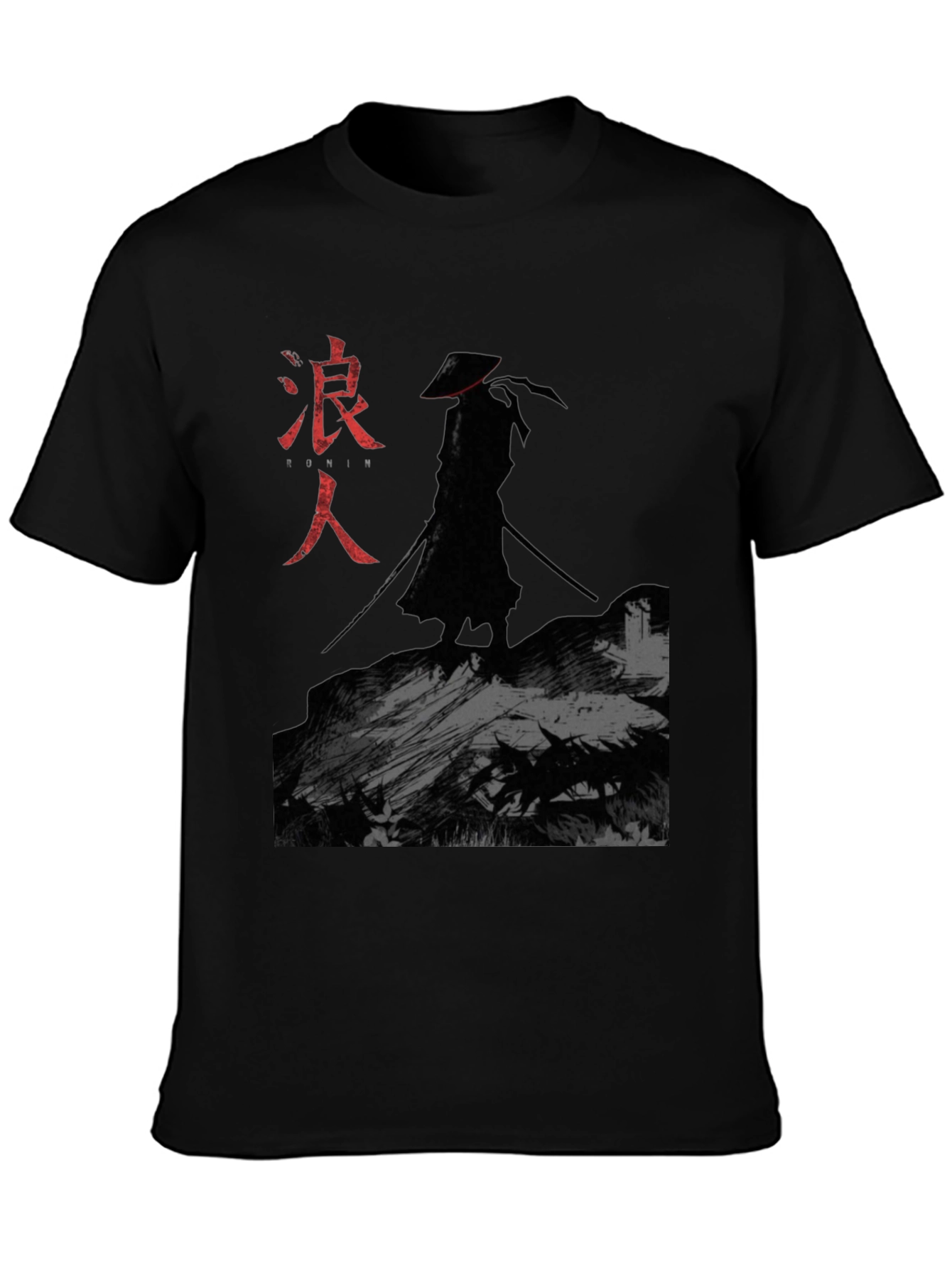 Ronin Samurai Graphic T-Shirt - Black