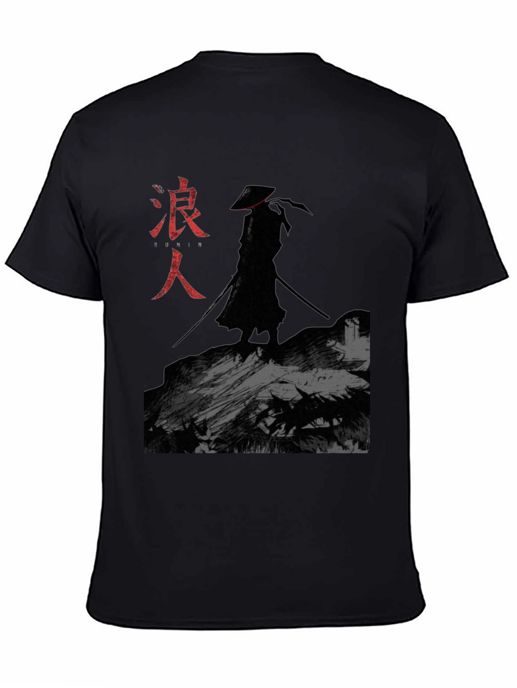Ronin Samurai Graphic T-Shirt - Black