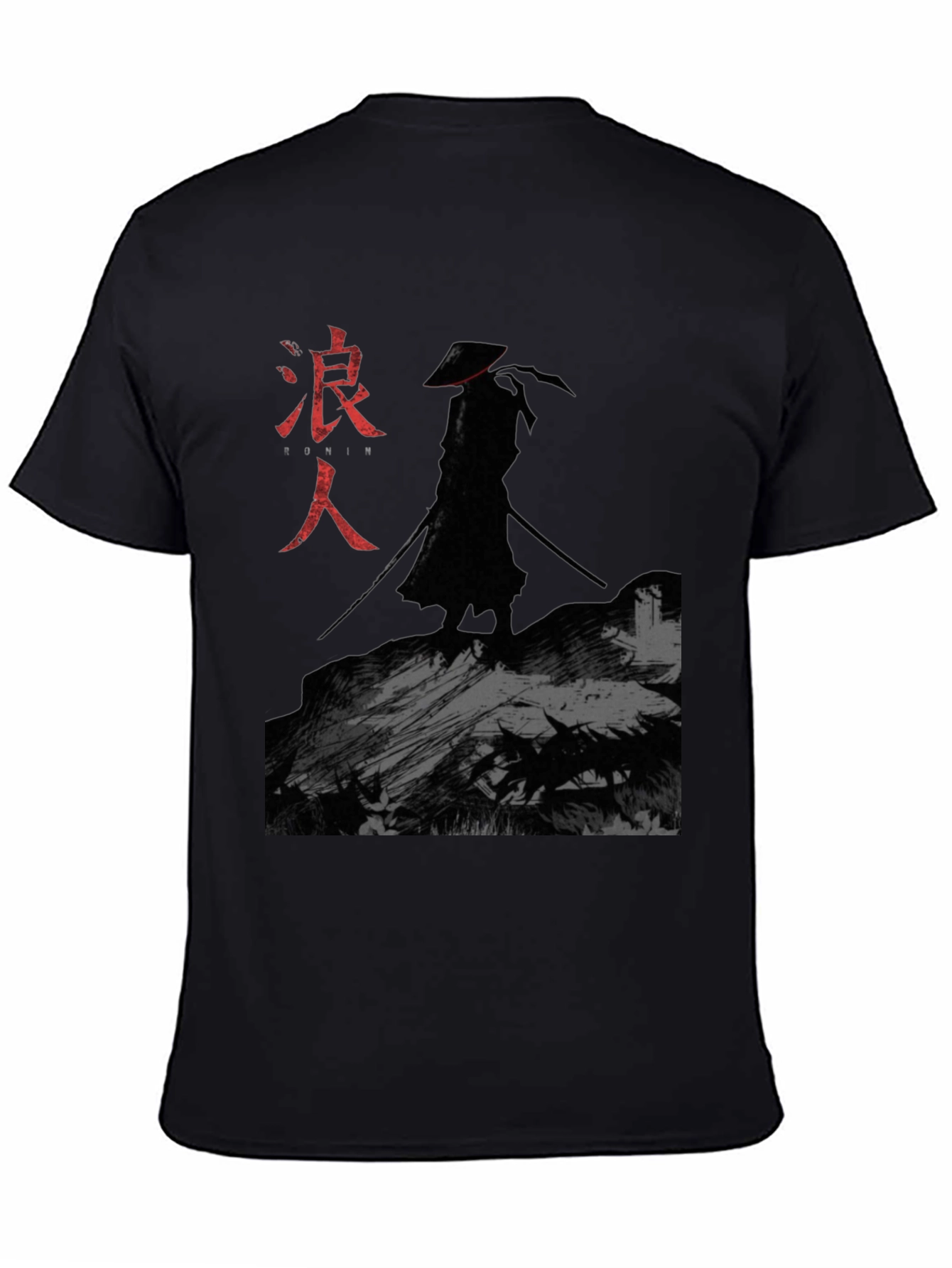Ronin Samurai Graphic T-Shirt - Black