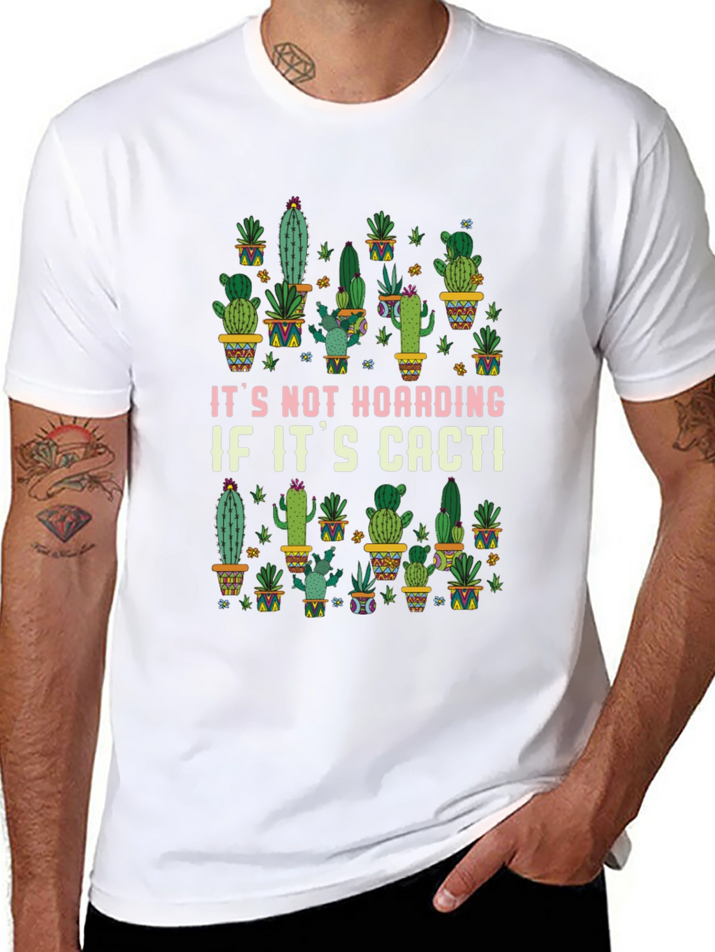Funny Cactus Lover T-Shirt - Its Not Hoarding!