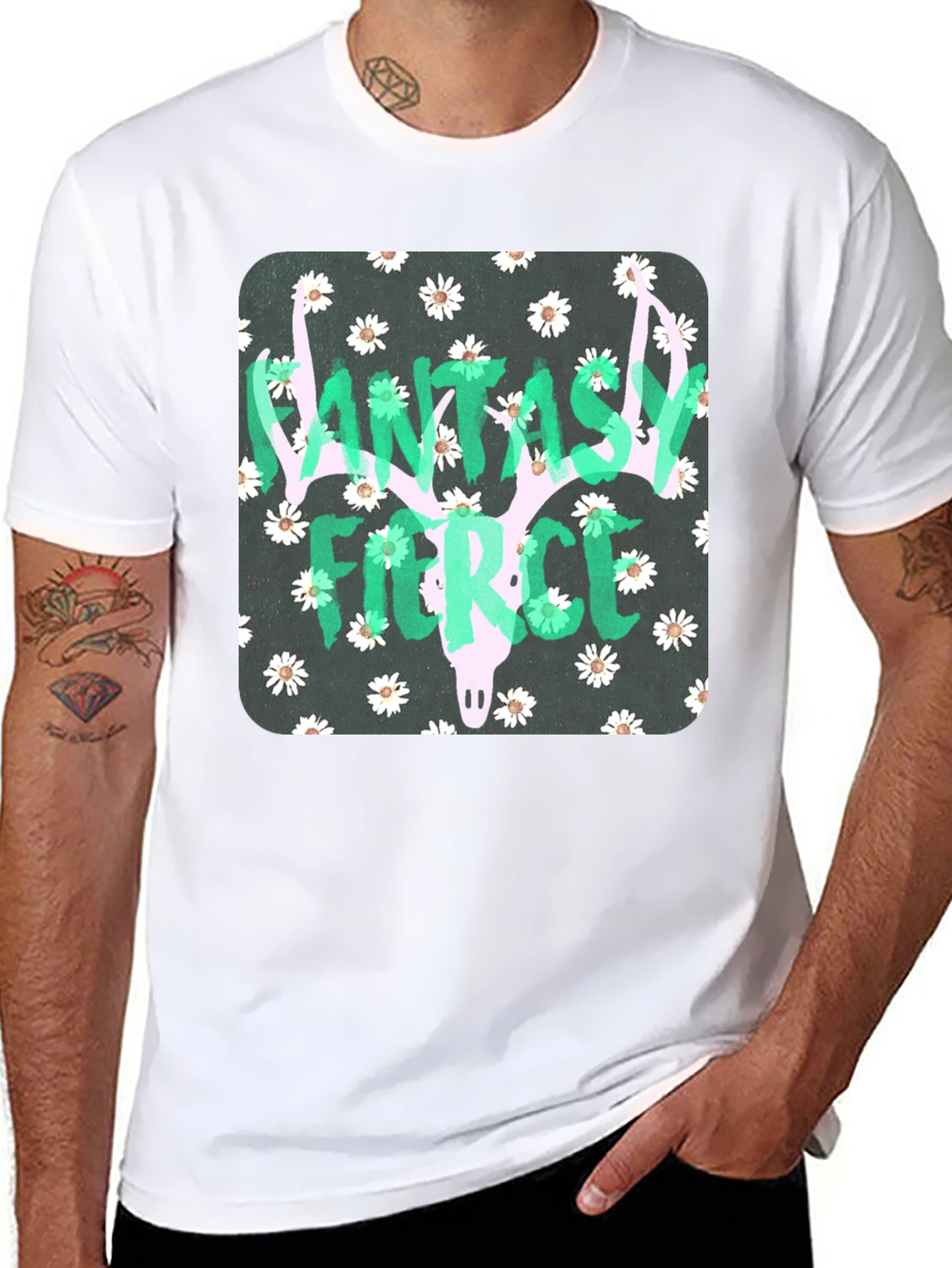 Fantasy Fierce Graphic Tee - Black Unisex