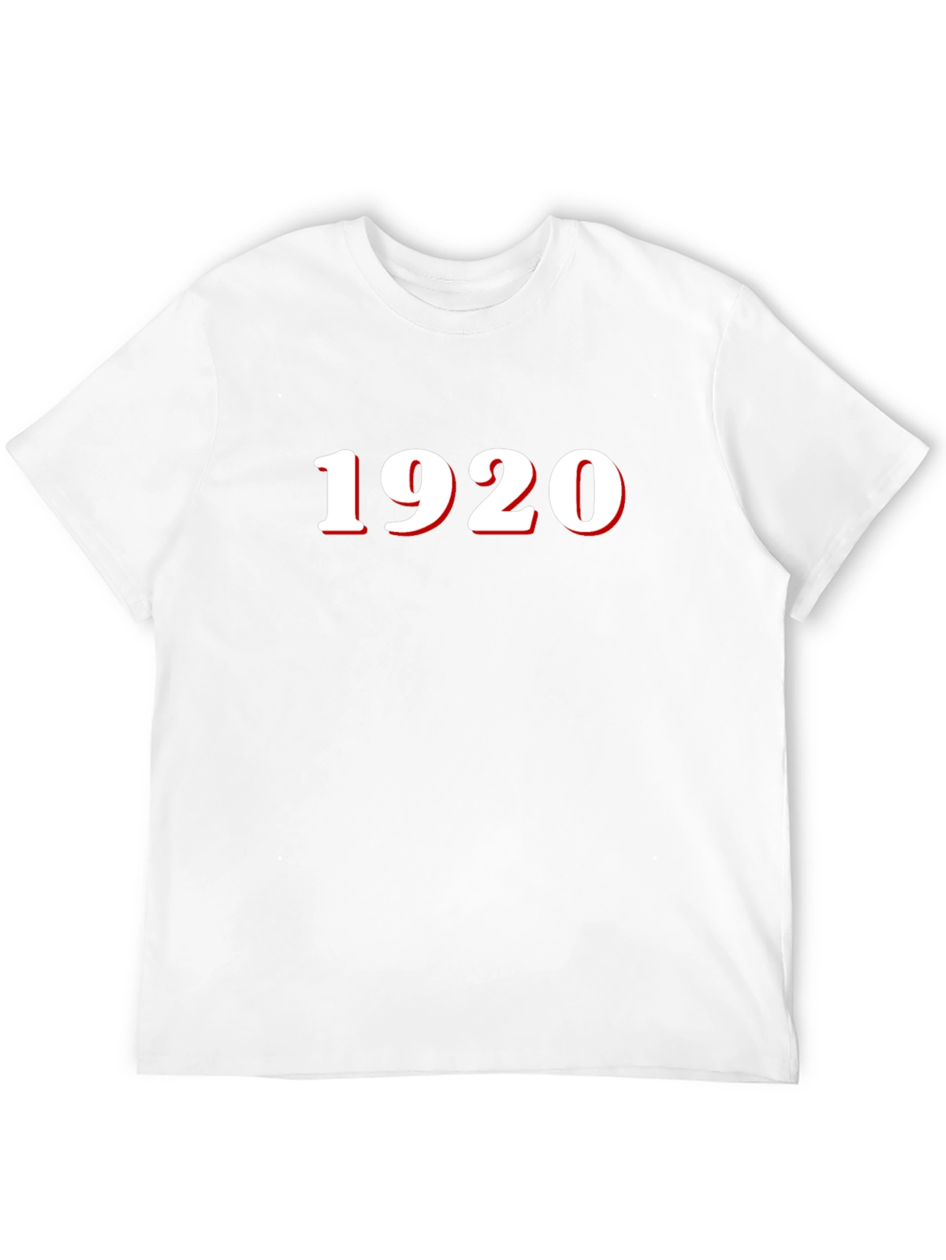 1920 Print Black T-Shirt