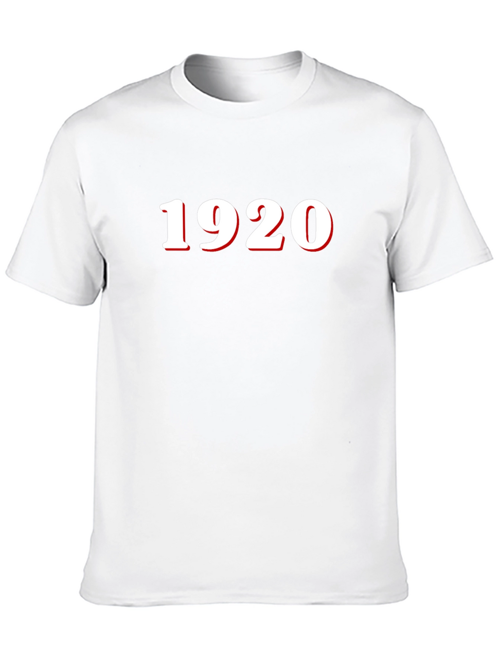 1920 Print Black T-Shirt