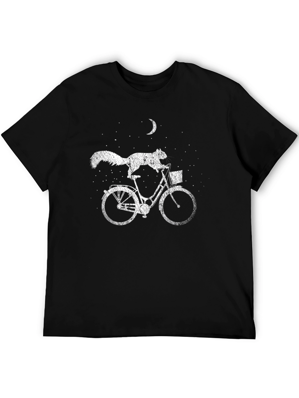 Squirrel on Bike Graphic Tee - Unique T-Shirt
