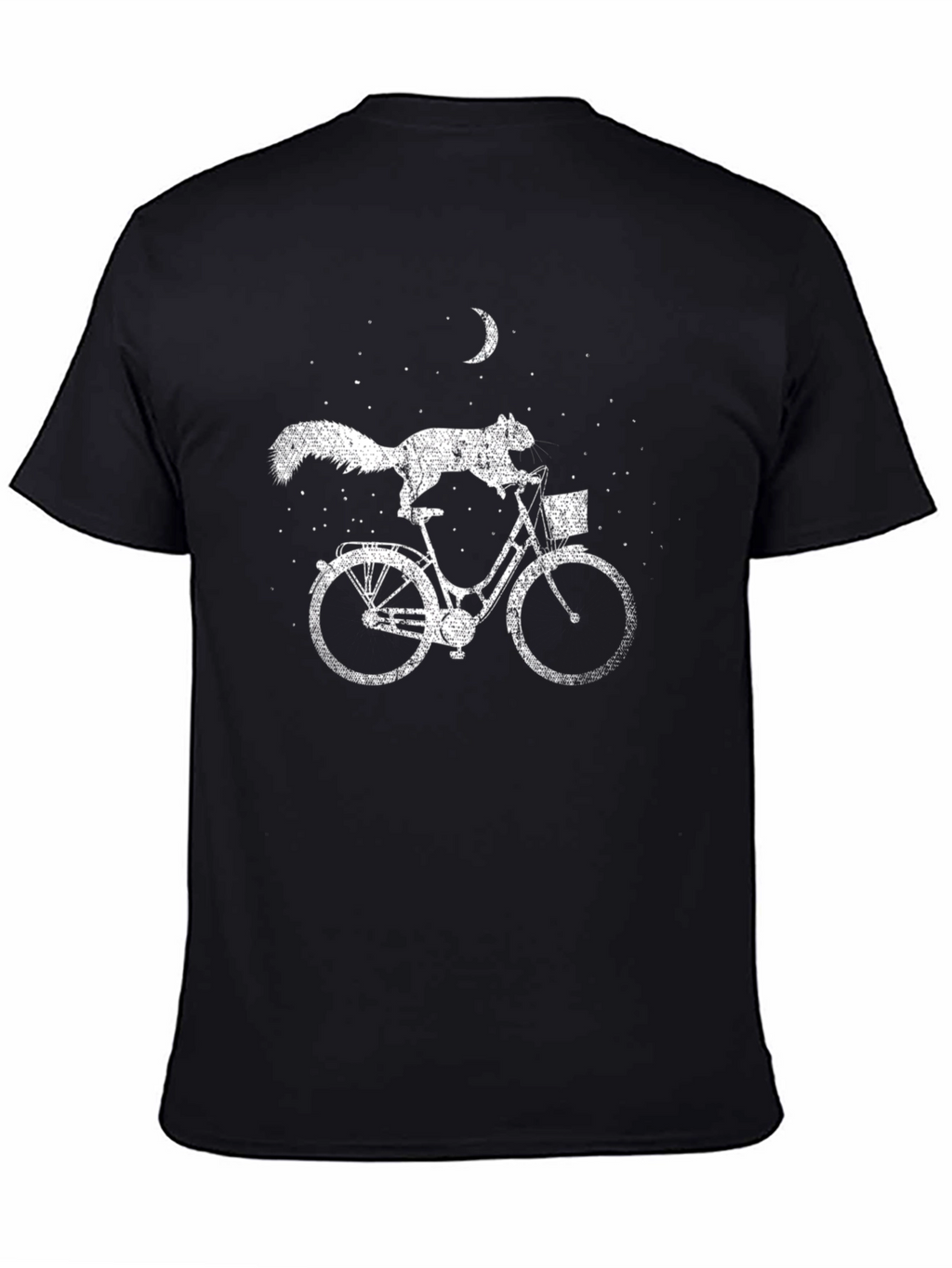 Squirrel on Bike Graphic Tee - Unique T-Shirt