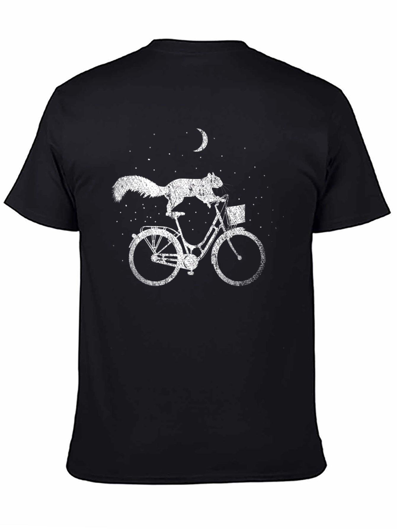 Squirrel on Bike Graphic Tee - Unique T-Shirt