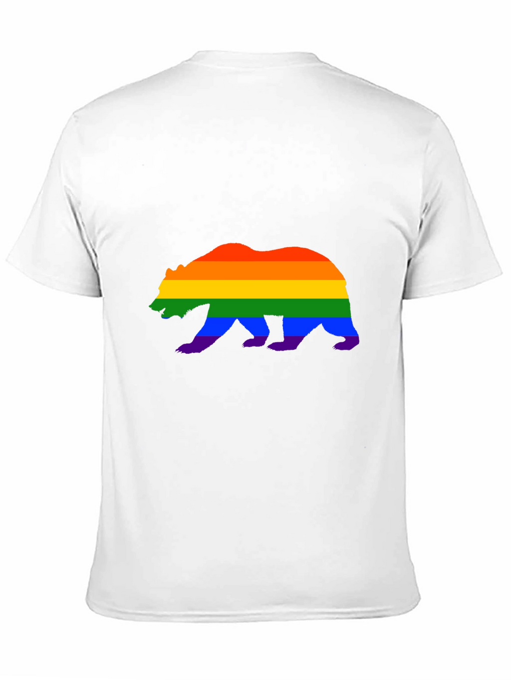 Pride Bear Graphic Tee - Black Cotton Blend