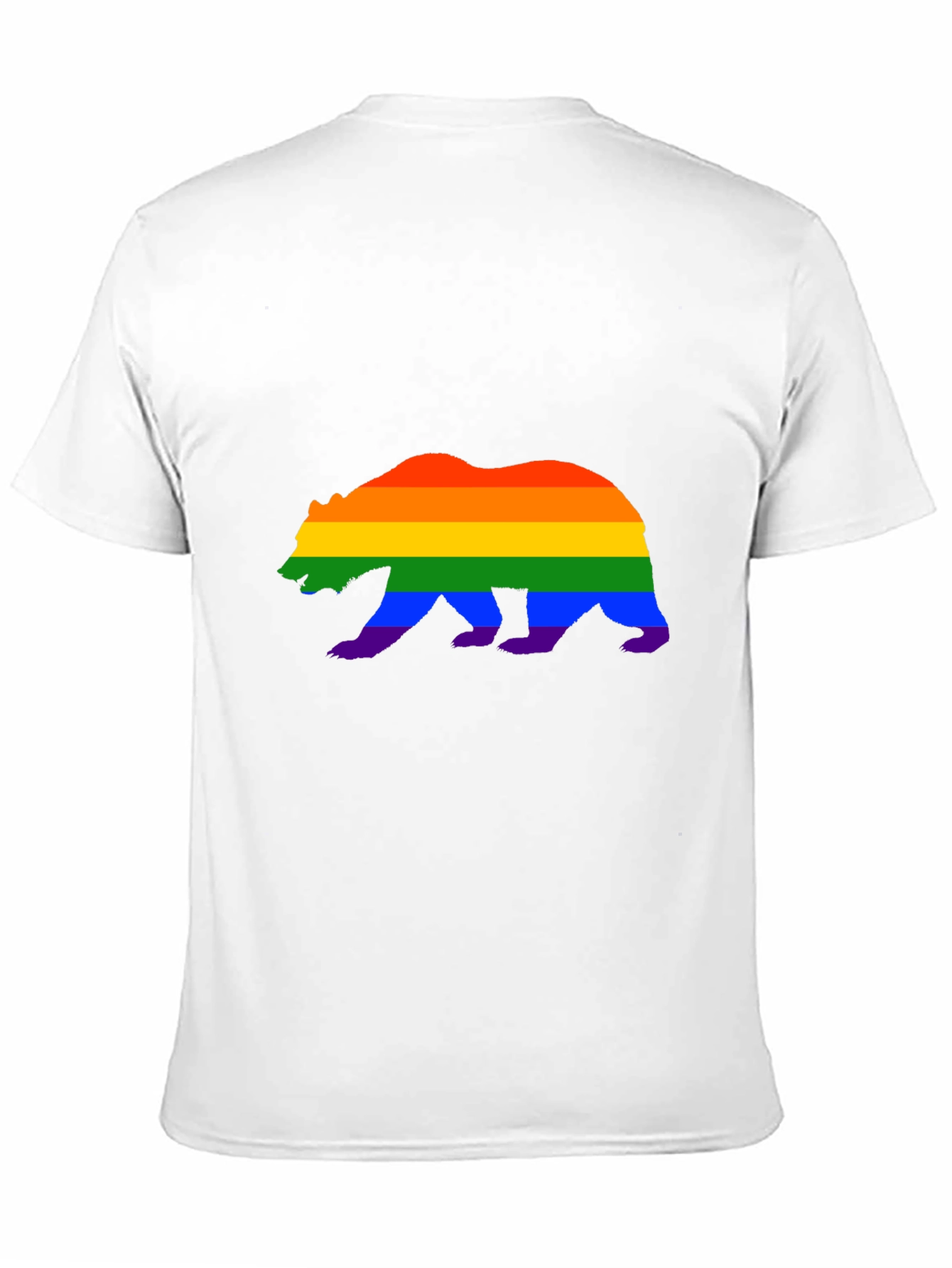 Pride Bear Graphic Tee - Black Cotton Blend
