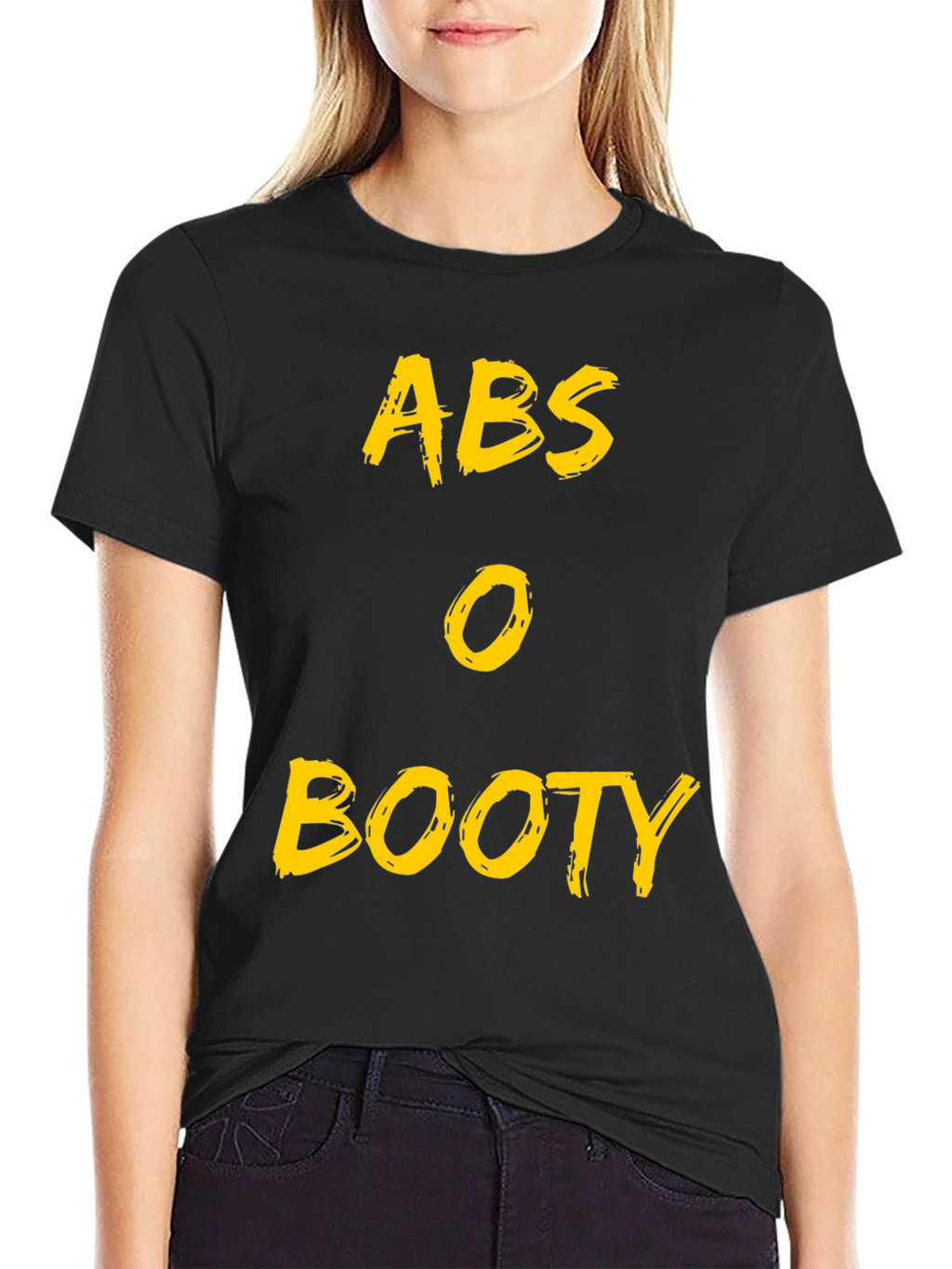 Abs O Booty Graphic Tee - Funny Fitness Shirt