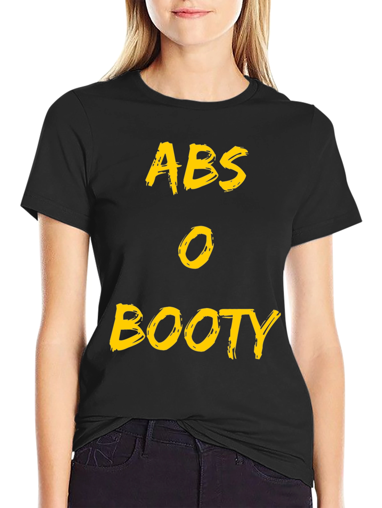 Abs O Booty Graphic Tee - Funny Fitness Shirt