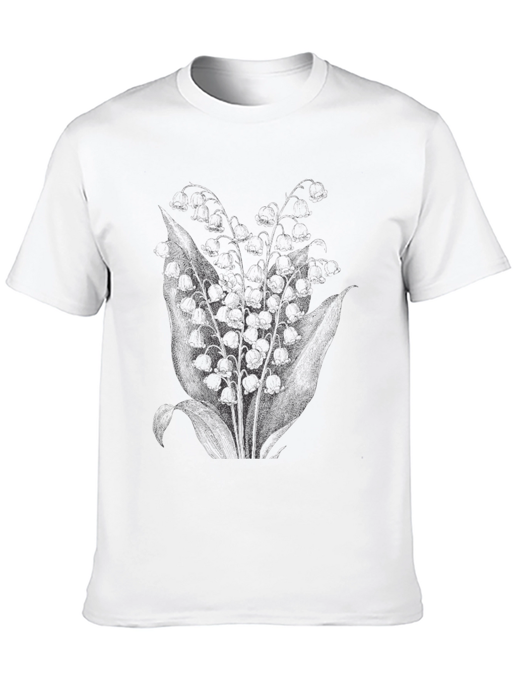 Mens Black Floral Graphic Print Tee
