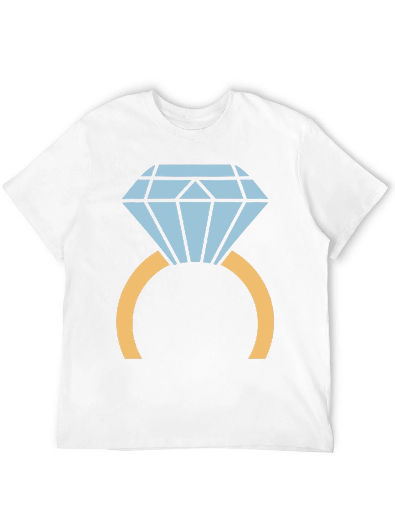 Diamond Ring Graphic Tee - Stylish Black T-Shirt