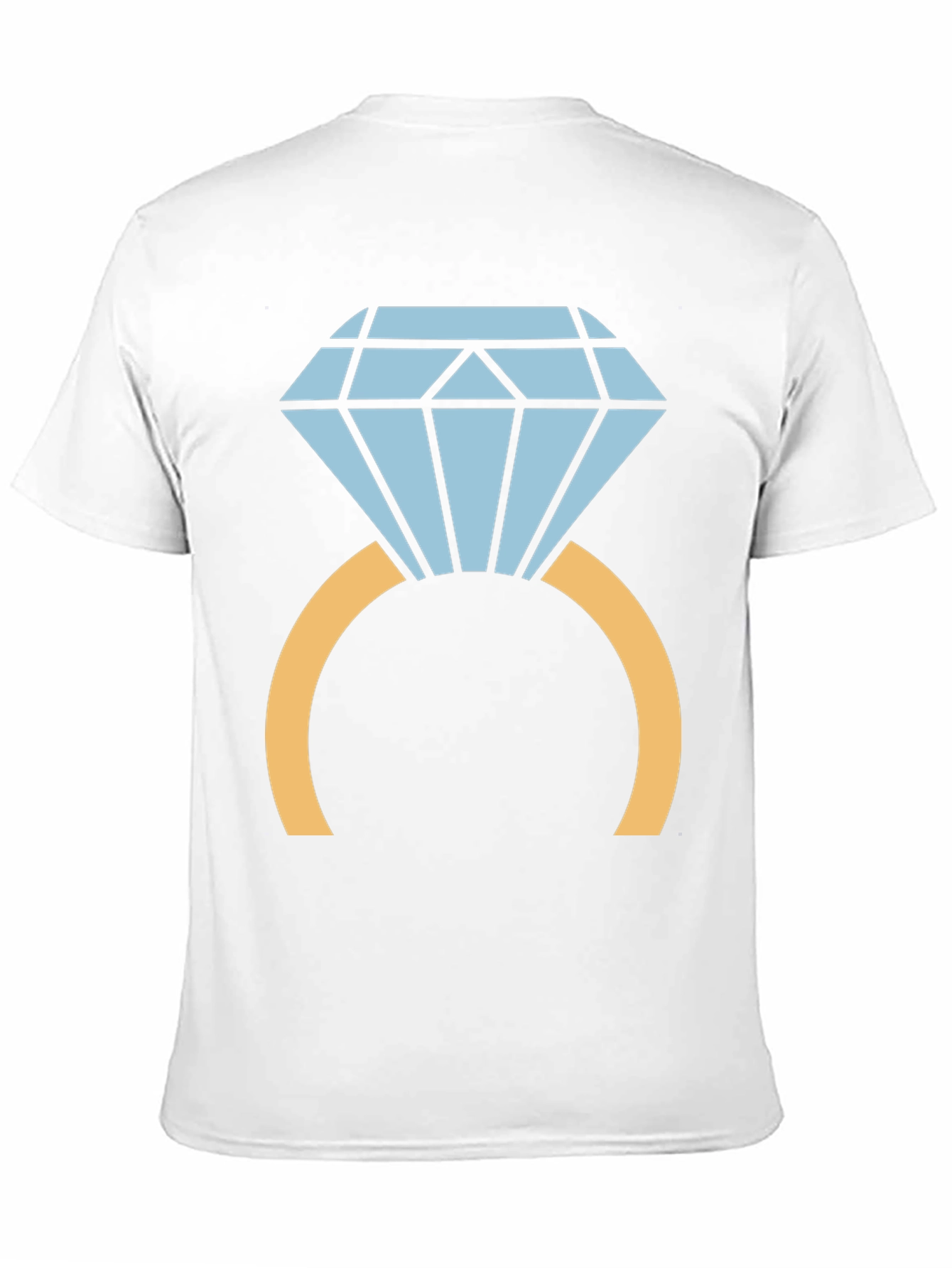 Diamond Ring Graphic Tee - Stylish Black T-Shirt